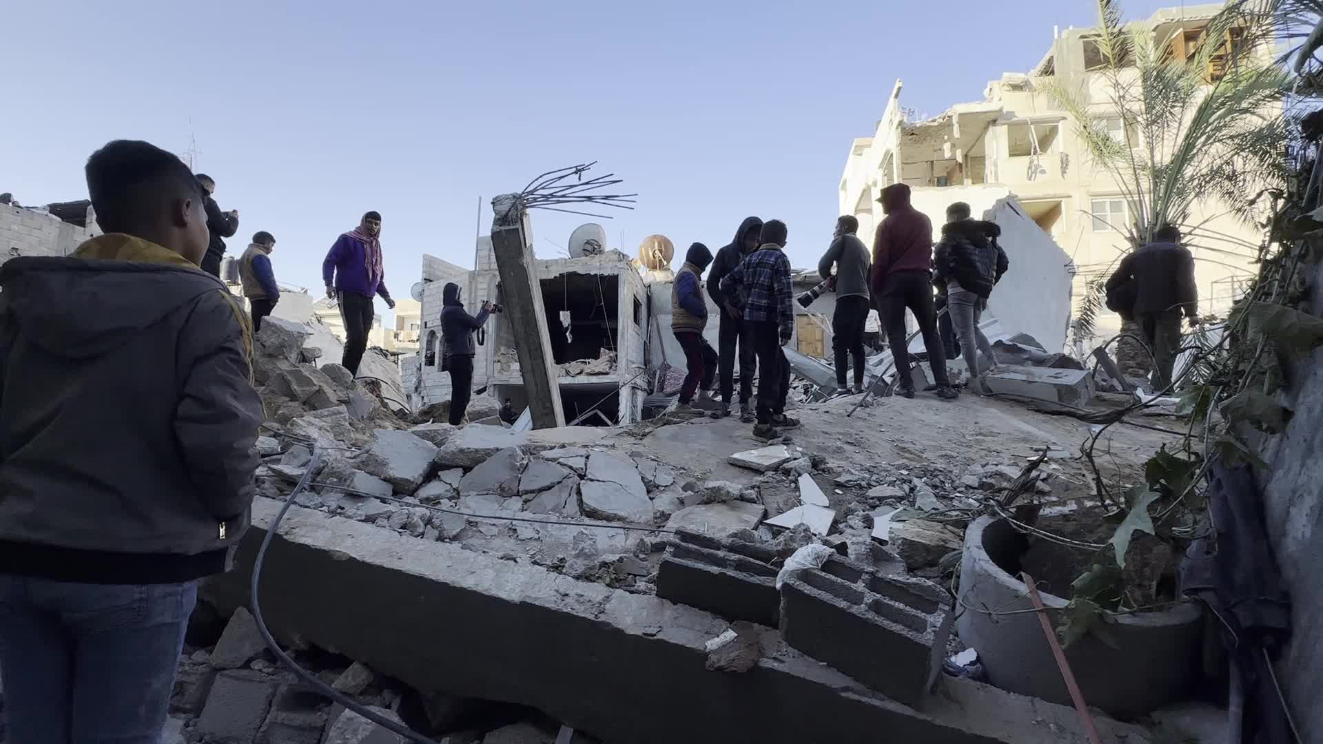 Aftermath of Israeli Airstrike In Gaza, Palestine