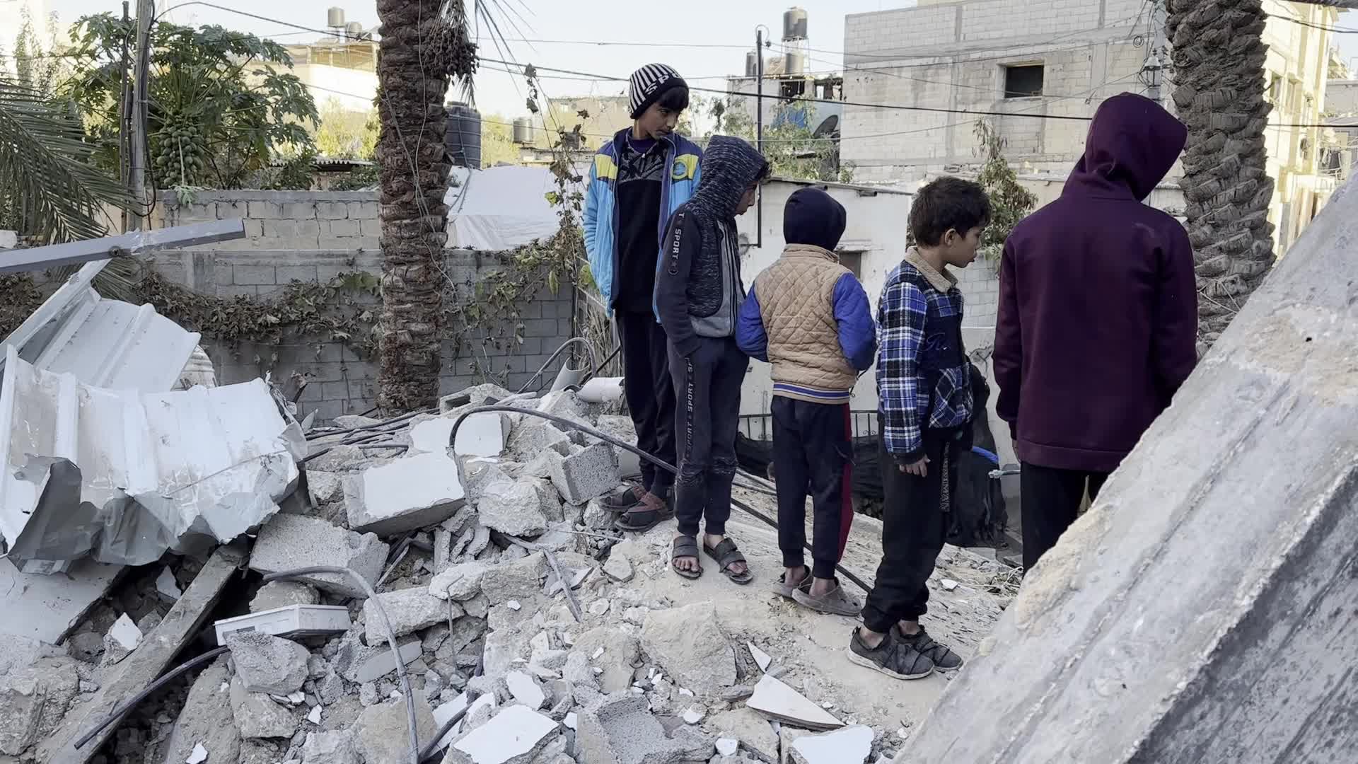 Aftermath of Israeli Airstrike In Gaza, Palestine