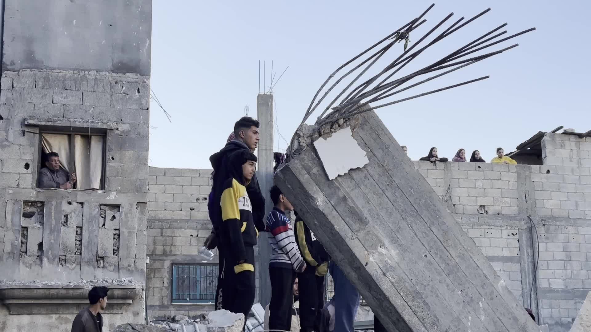 Aftermath of Israeli Airstrike In Gaza, Palestine