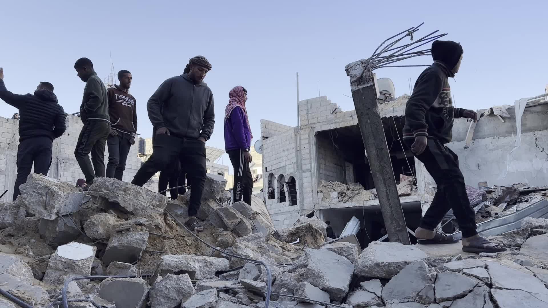 Aftermath of Israeli Airstrike In Gaza, Palestine