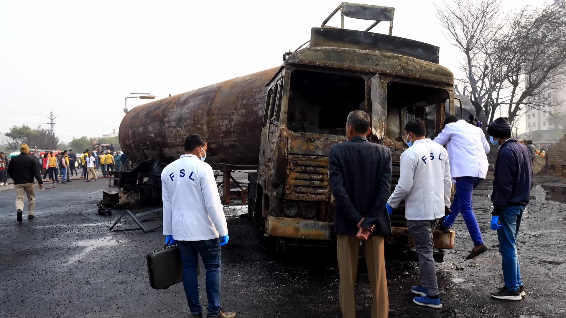 LPG Tanker Blast Accident In Jaipur 