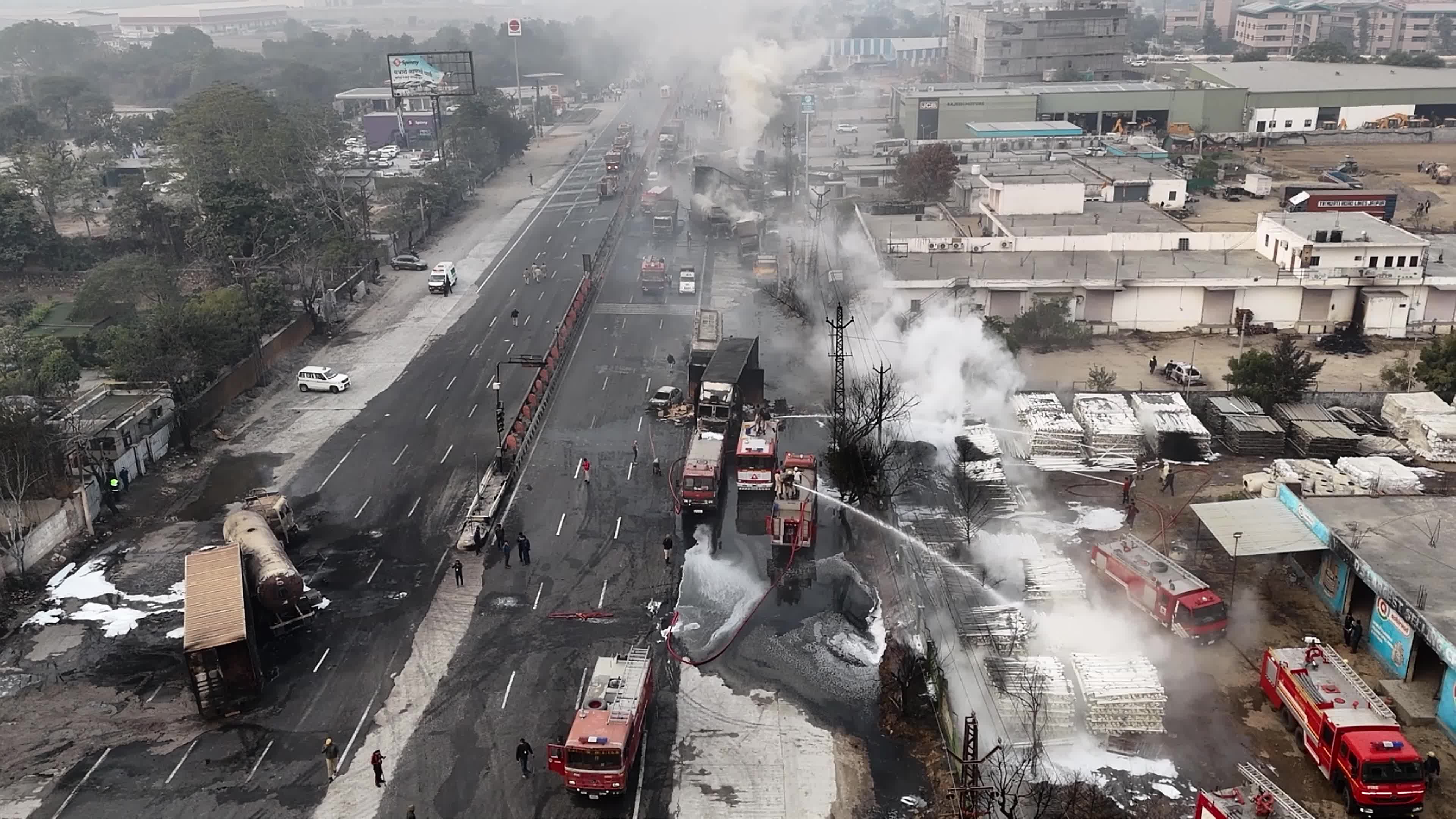 LPG Tanker Blast Accident In Jaipur 