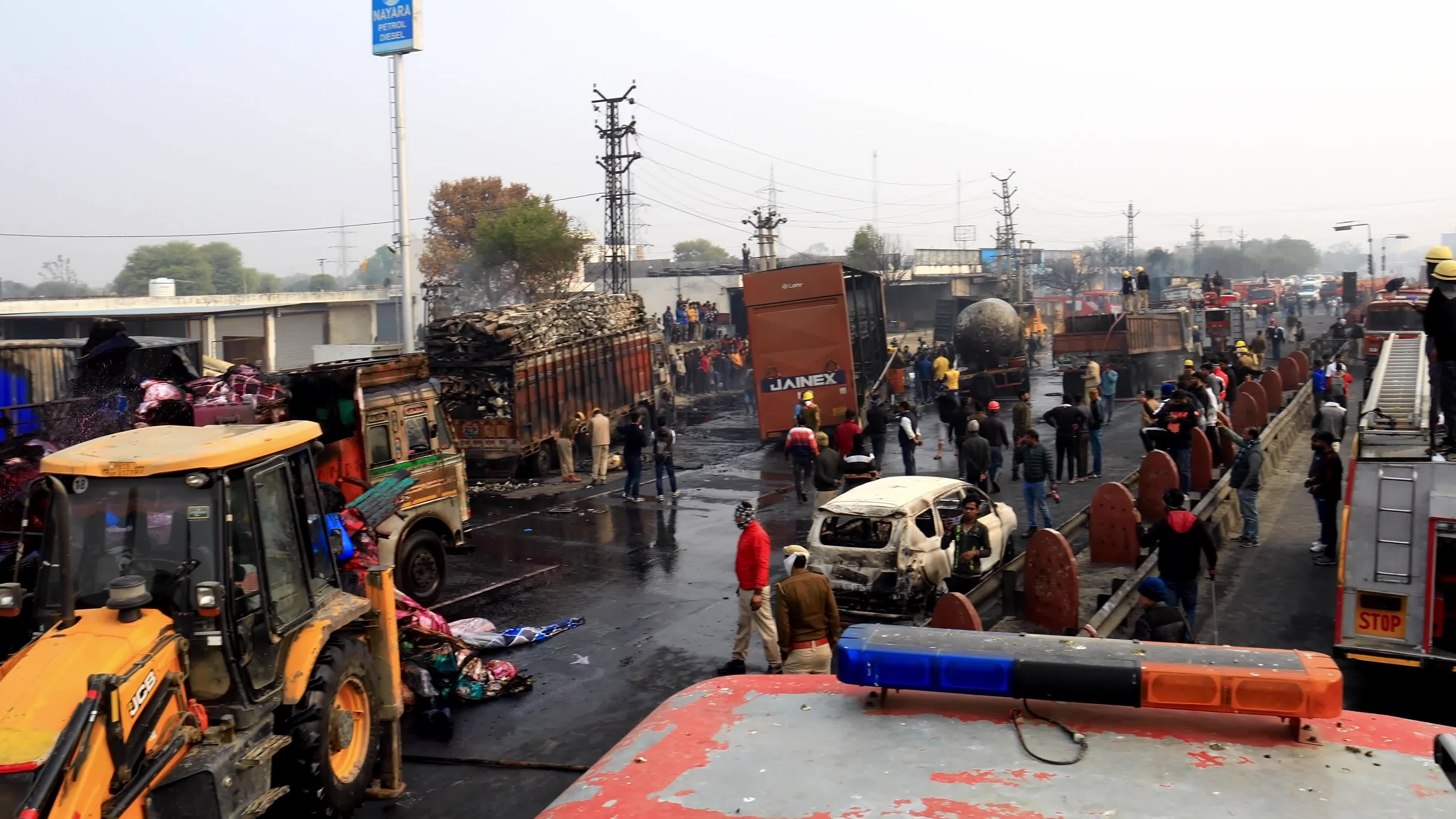 LPG Tanker Blast Accident In Jaipur 
