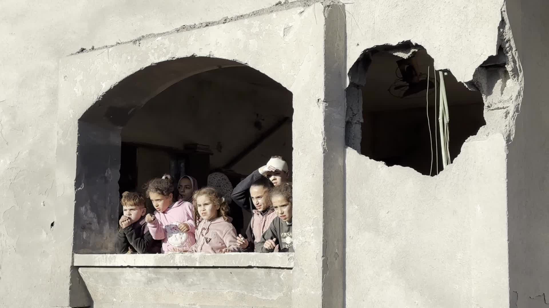 Aftermath of Israeli Airstrike in Gaza, Palestine