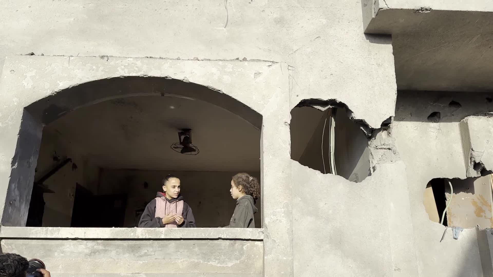 Aftermath of Israeli Airstrike in Gaza, Palestine
