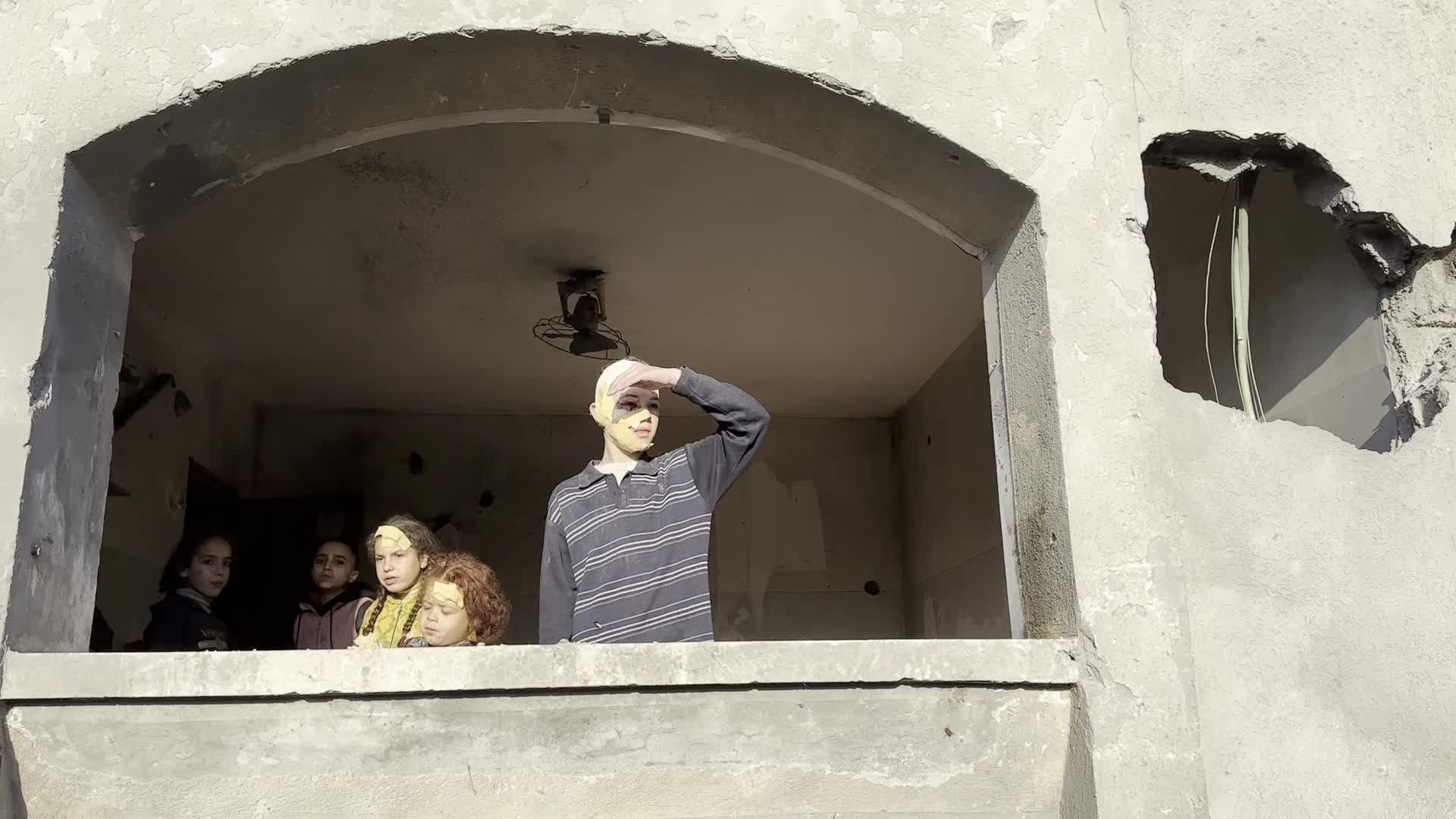Aftermath of Israeli Airstrike in Gaza, Palestine