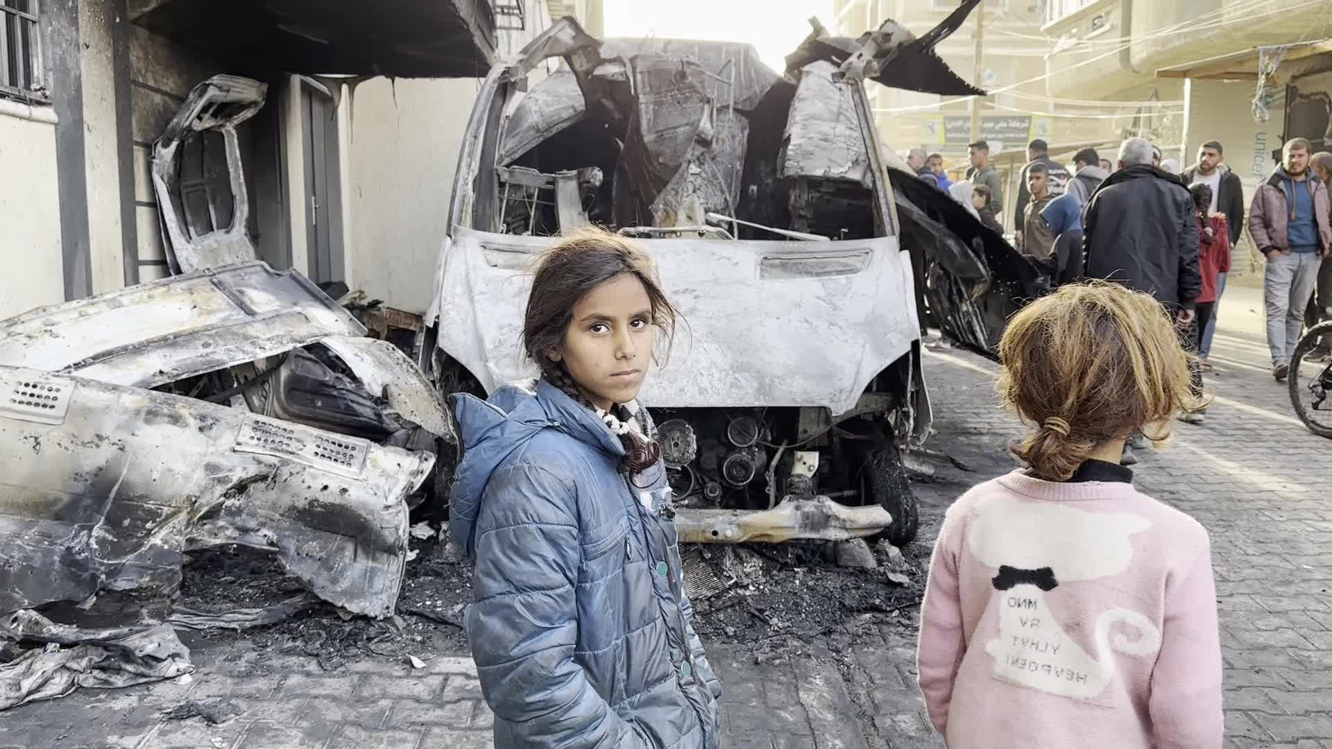 Aftermath of Israeli Airstrike in Gaza, Palestine