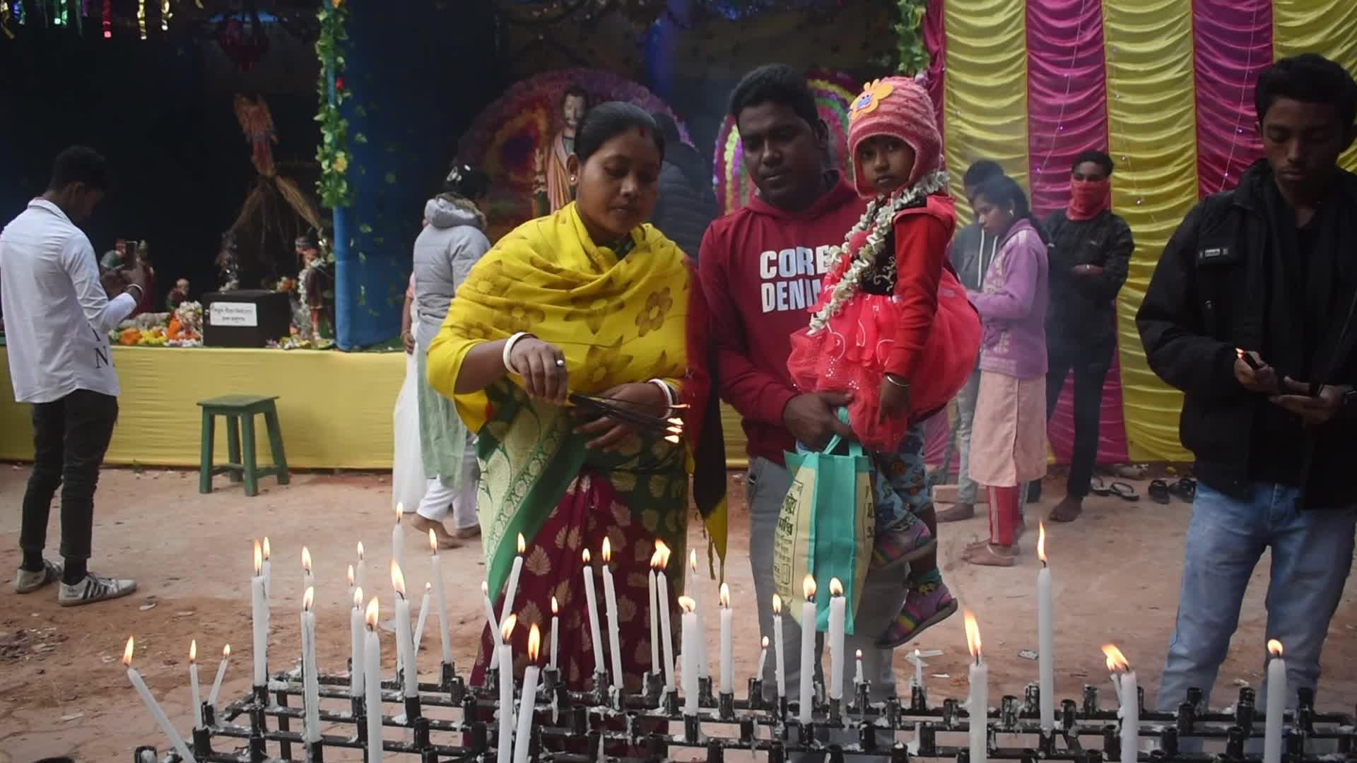 Christmas Celebration On The Outskirts Of Kolkata, India 