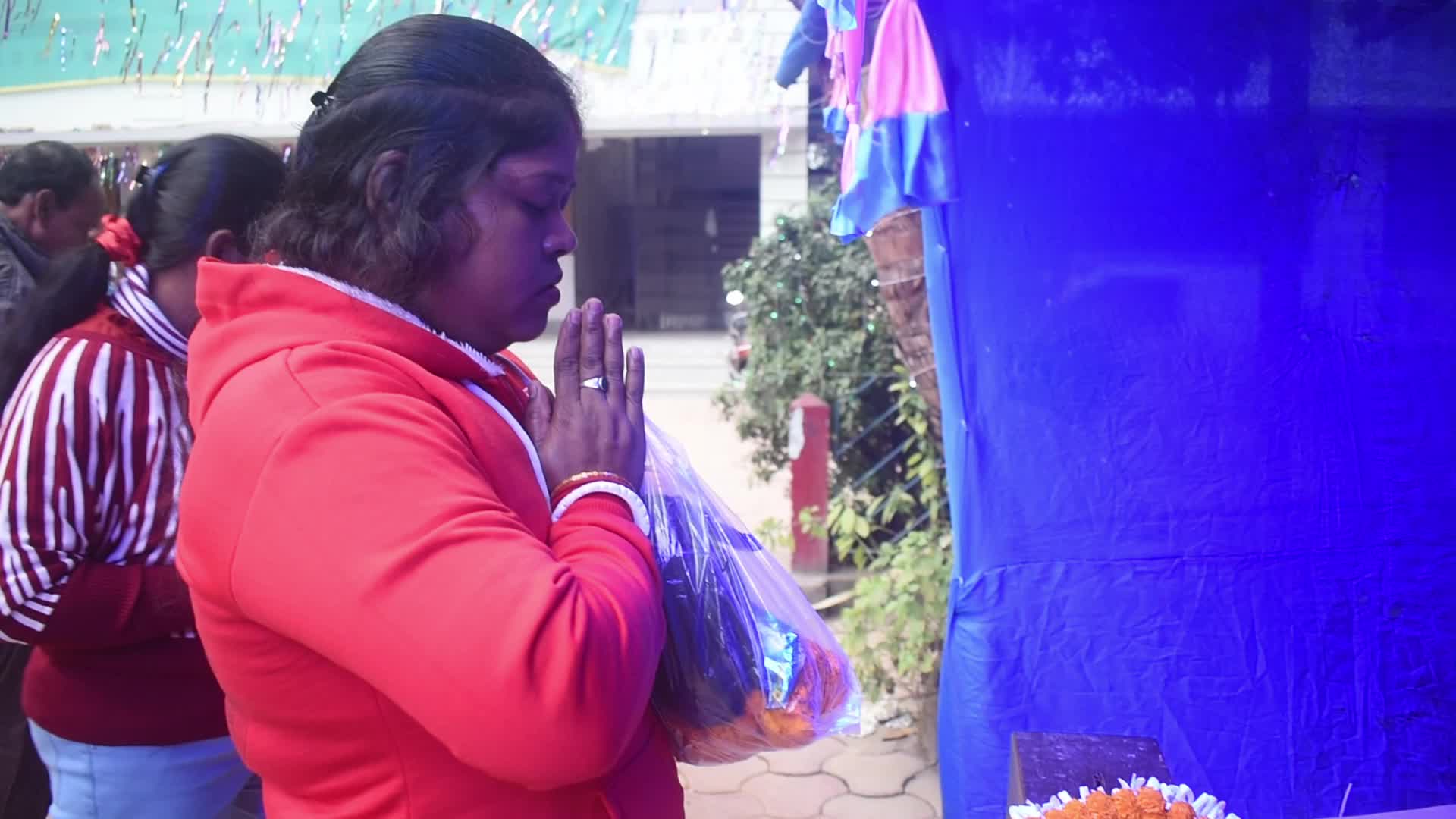 Christmas Celebration On The Outskirts Of Kolkata, India 