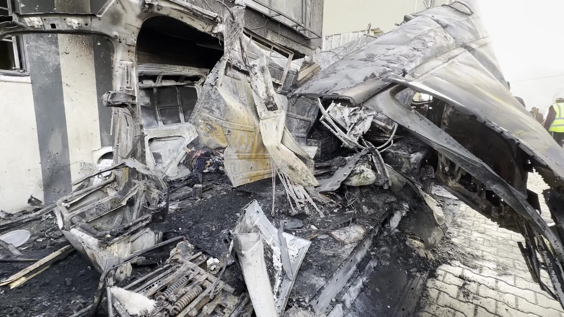 Aftermath of Israeli Airstrike in Gaza, Palestine
