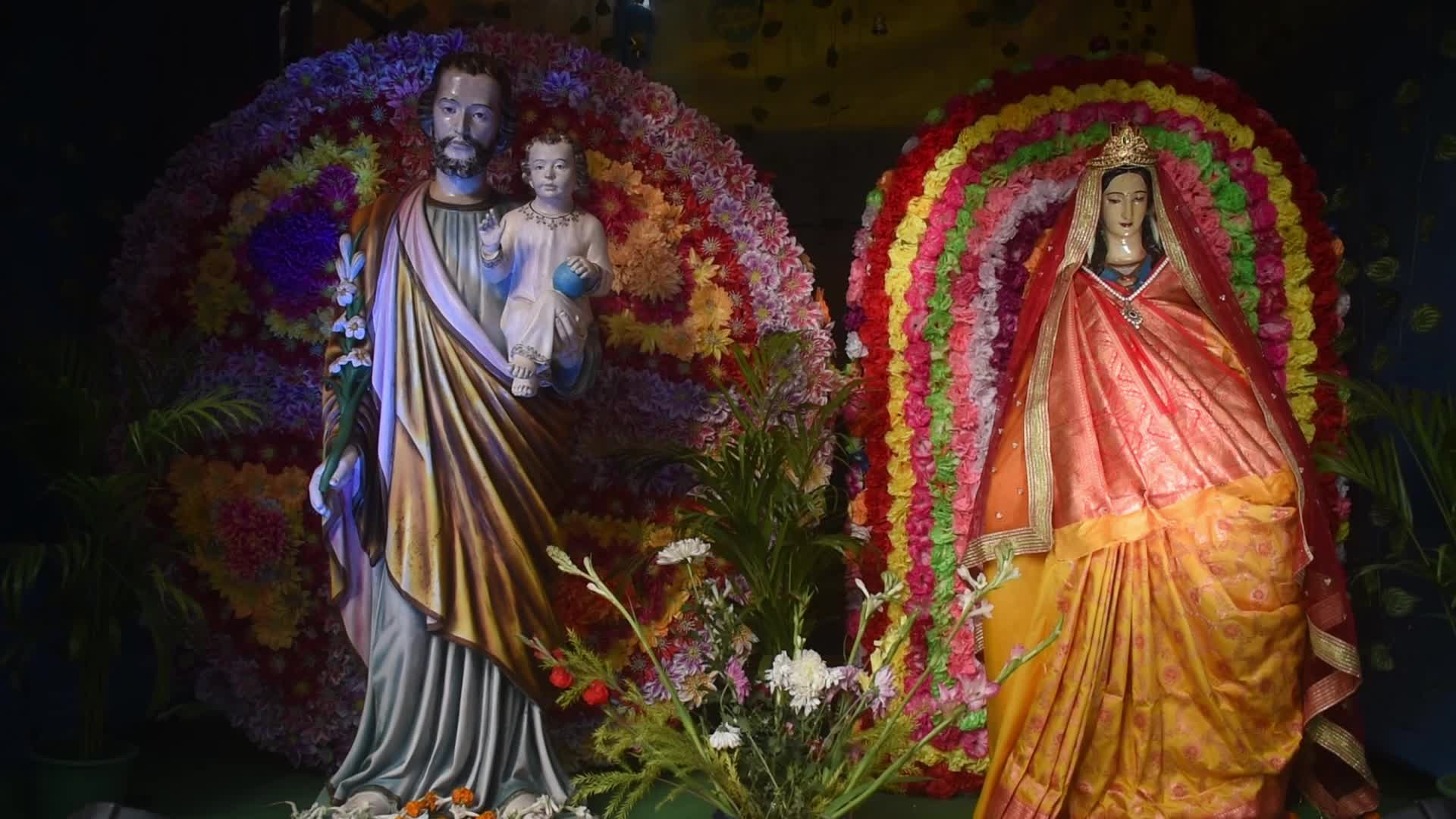 Christmas Celebration On The Outskirts Of Kolkata, India 