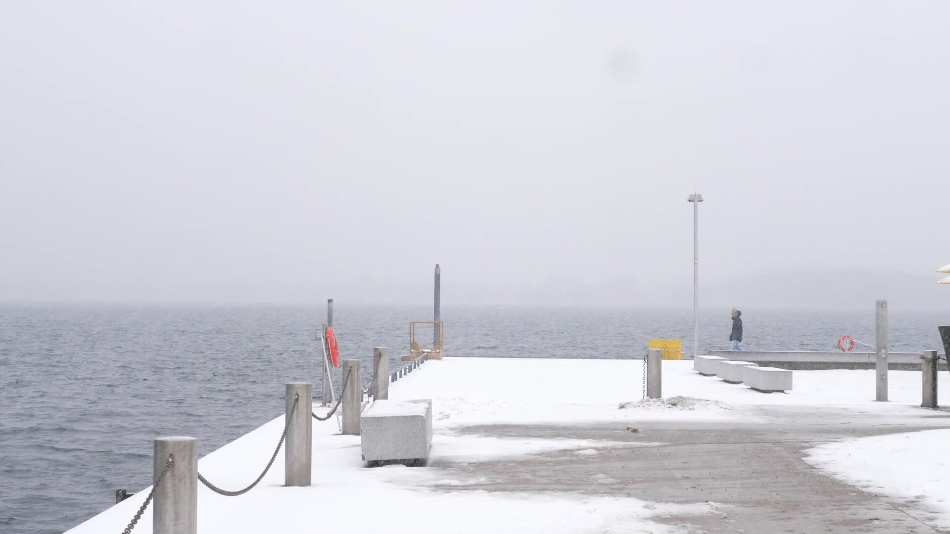 Snowy day in Toronto, Canada