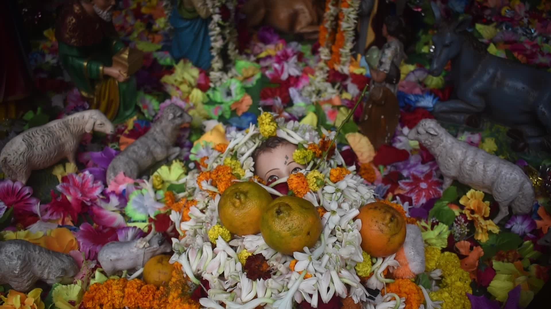 Christmas Celebration On The Outskirts Of Kolkata, India 