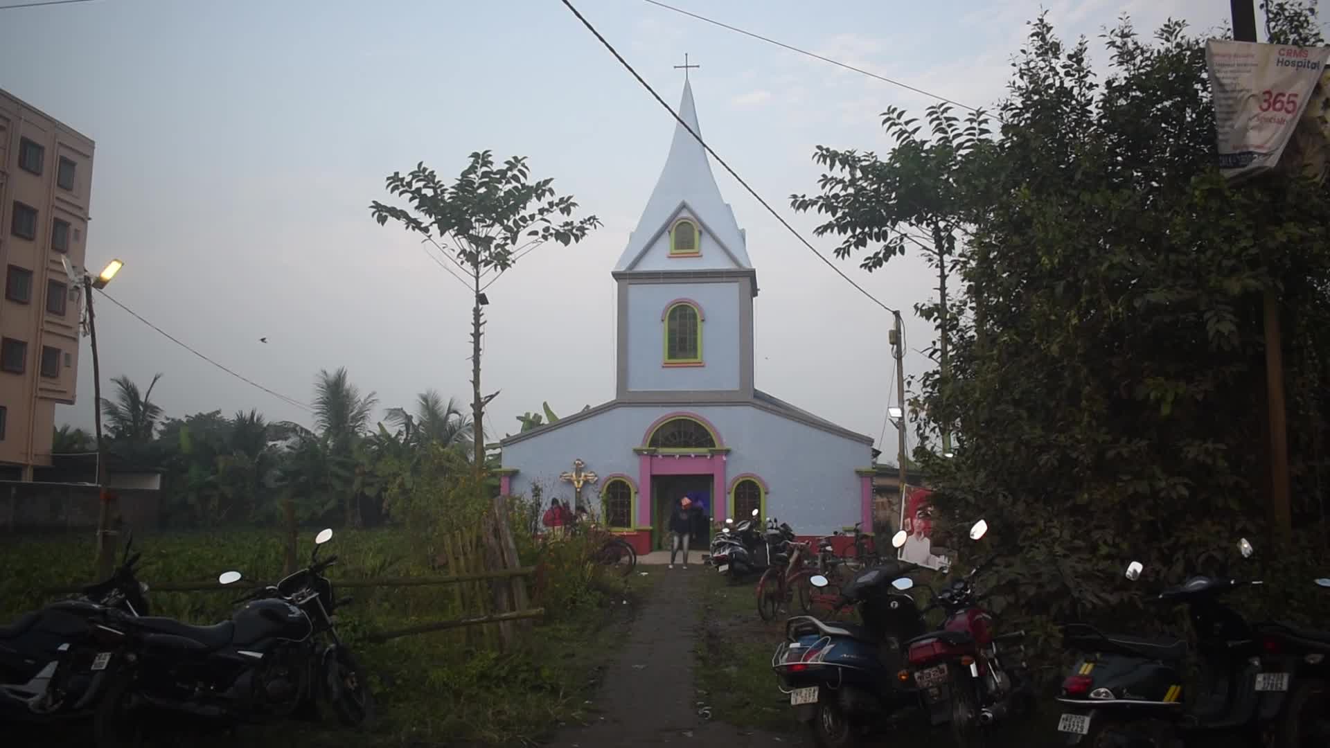 Christmas Celebration On The Outskirts Of Kolkata, India 