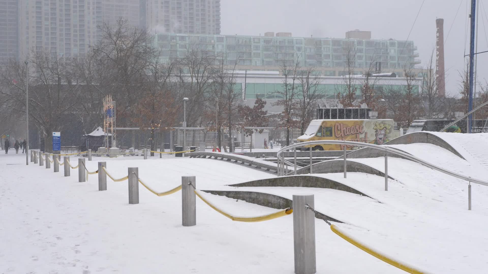 Snowy day in Toronto, Canada