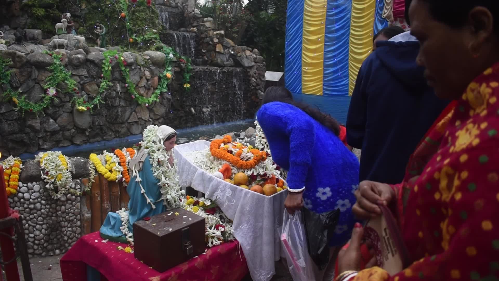 Christmas Celebration On The Outskirts Of Kolkata, India 