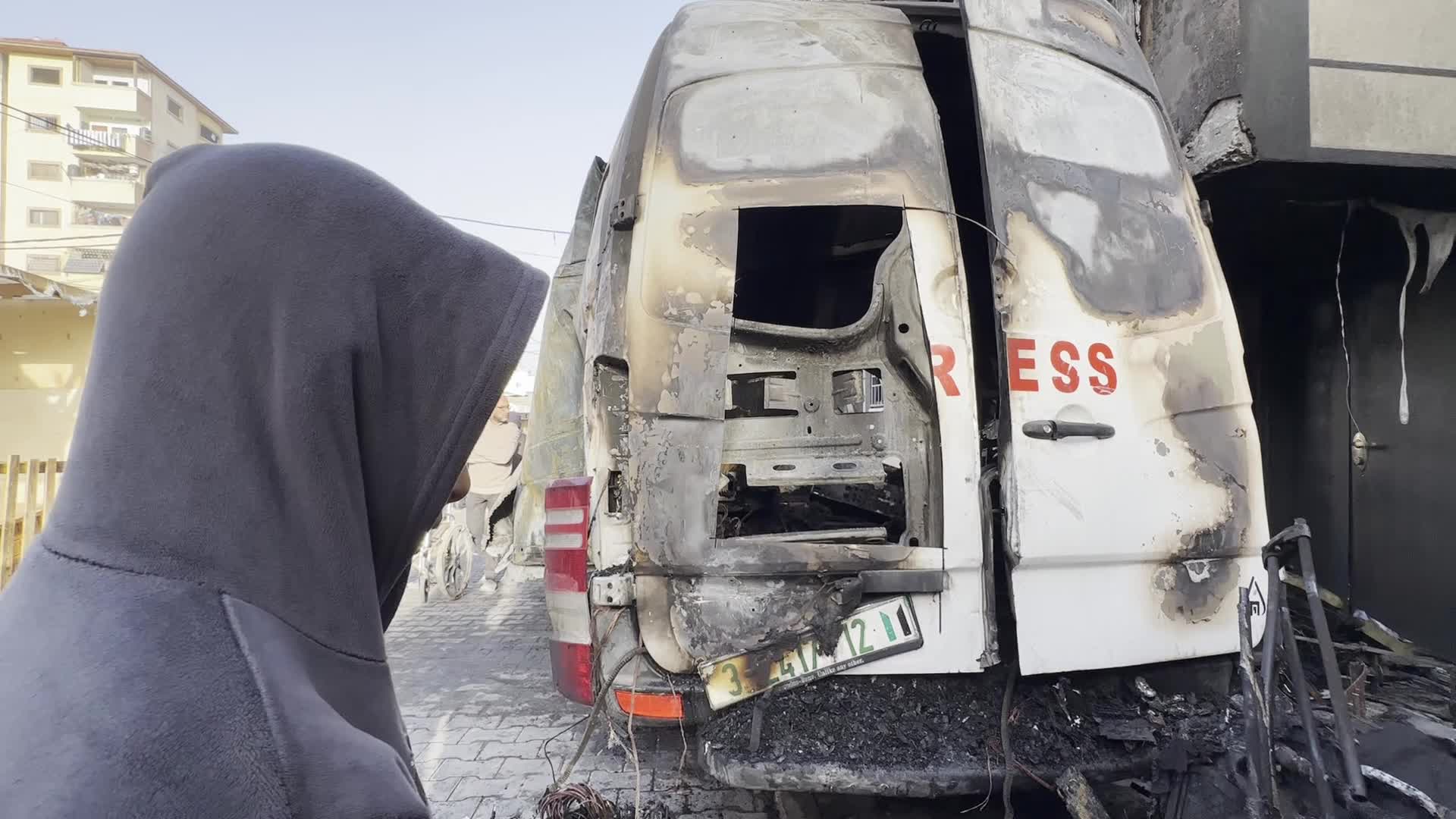Aftermath of Israeli Airstrike in Gaza, Palestine