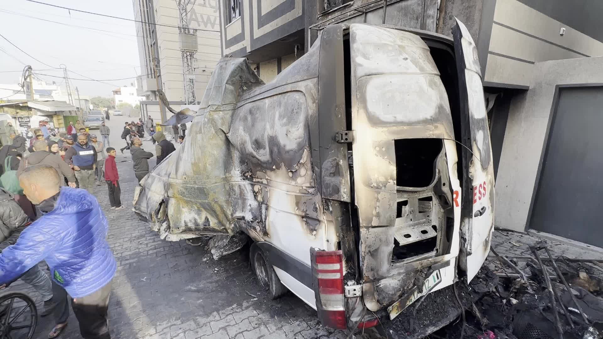 Aftermath of Israeli Airstrike in Gaza, Palestine