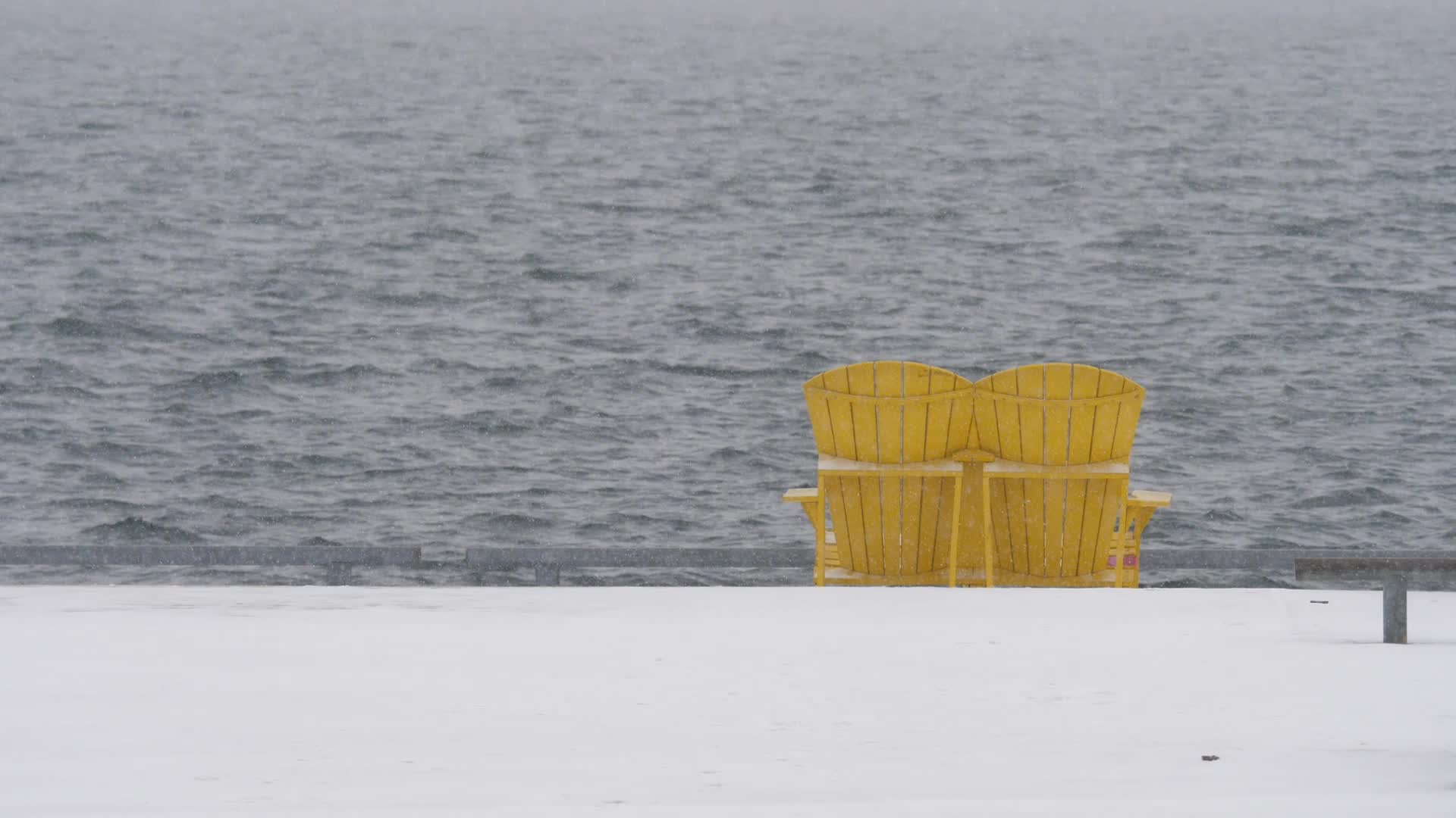 Snowy day in Toronto, Canada