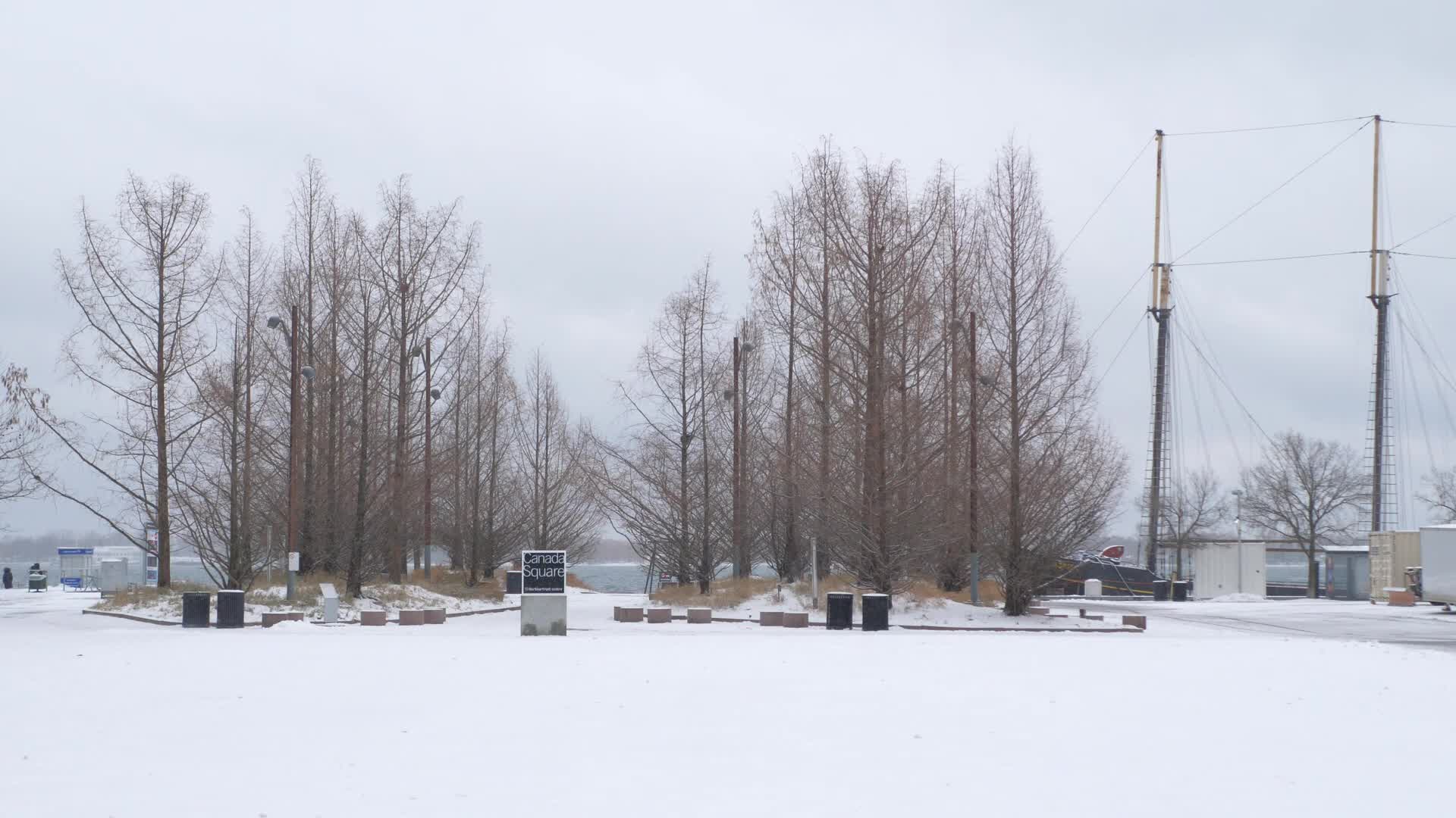 Snowy day in Toronto, Canada