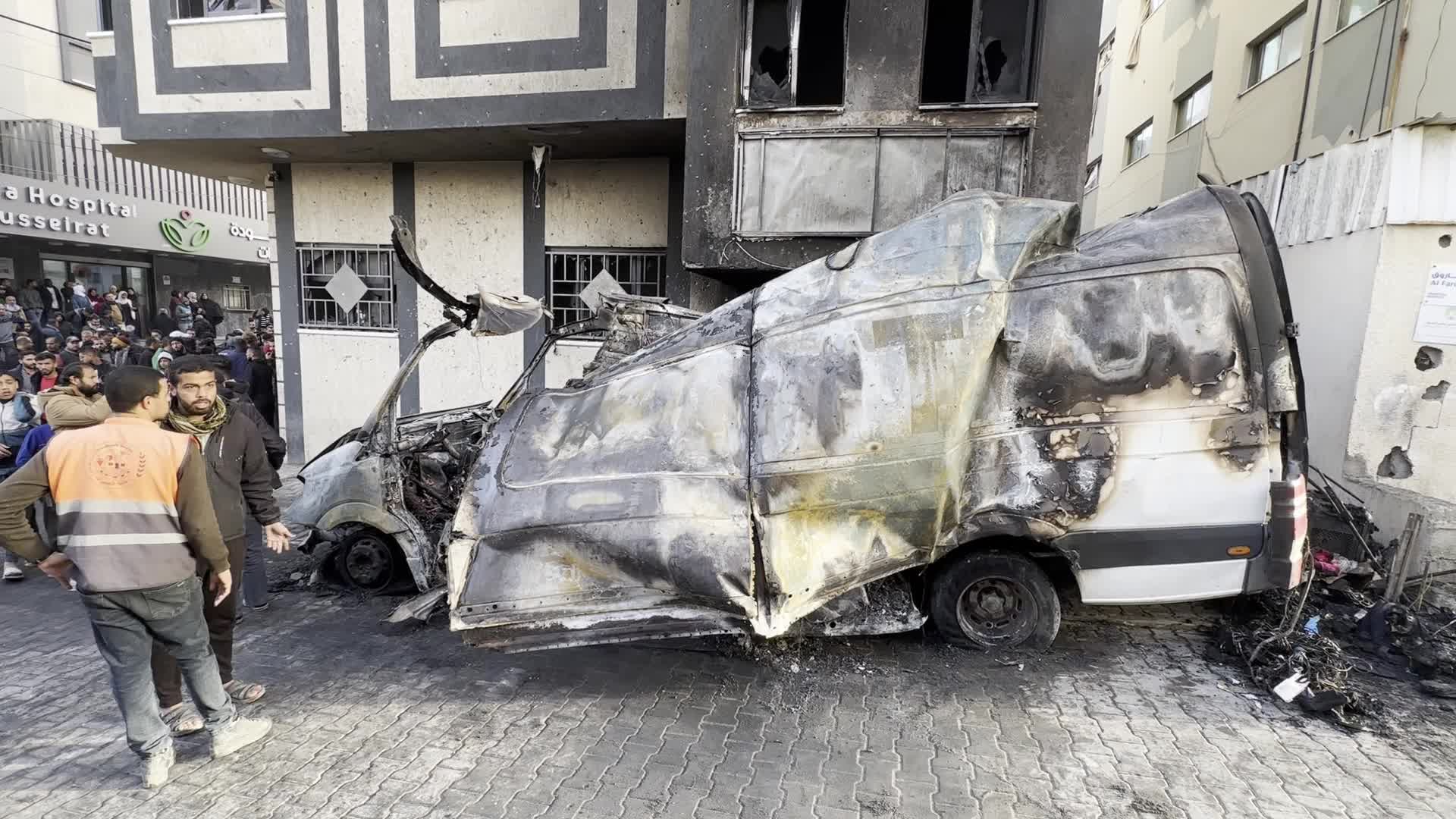 Aftermath of Israeli Airstrike in Gaza, Palestine