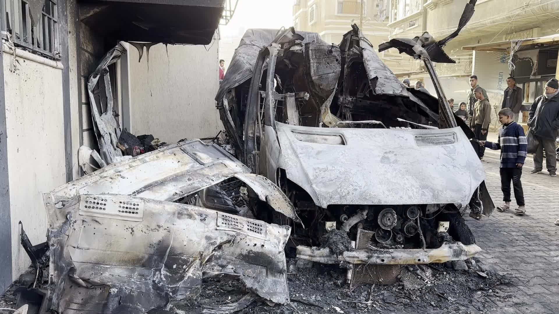 Aftermath of Israeli Airstrike in Gaza, Palestine