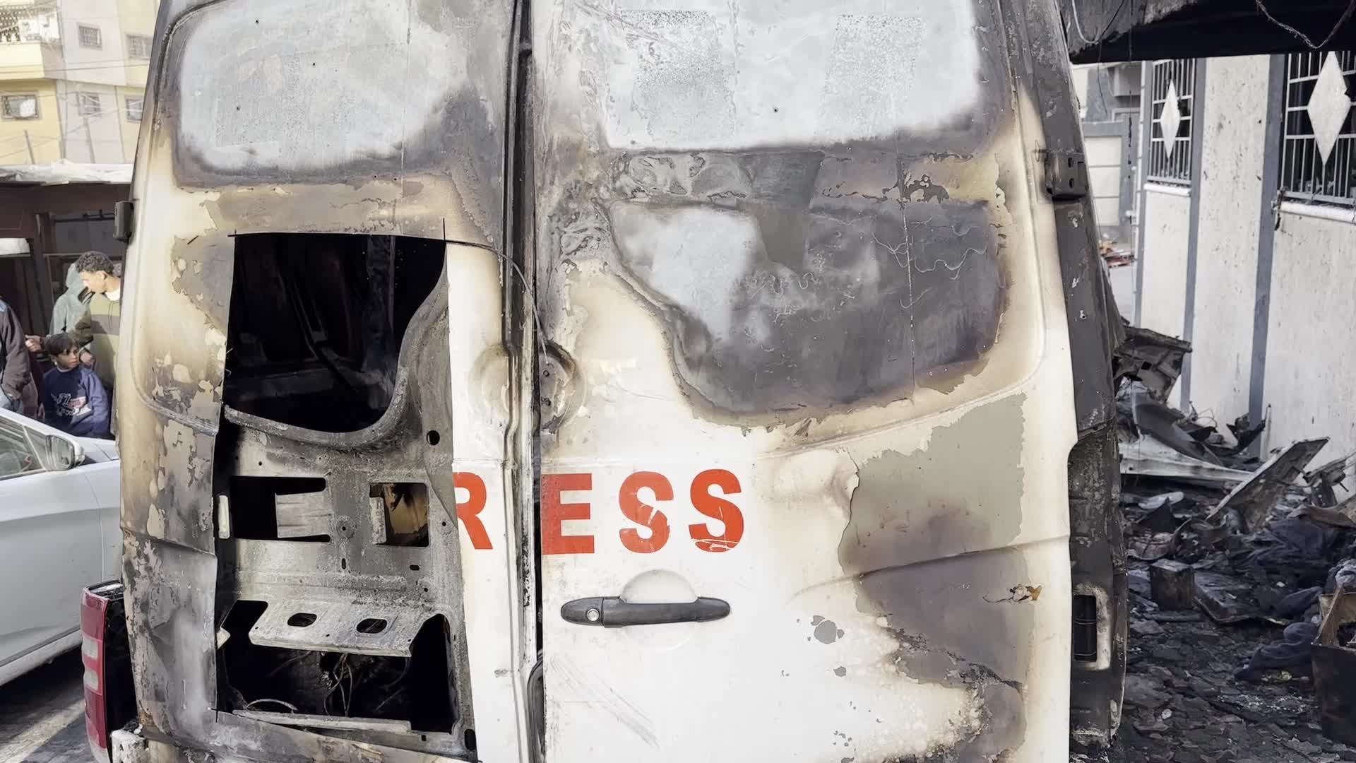 Aftermath of Israeli Airstrike in Gaza, Palestine
