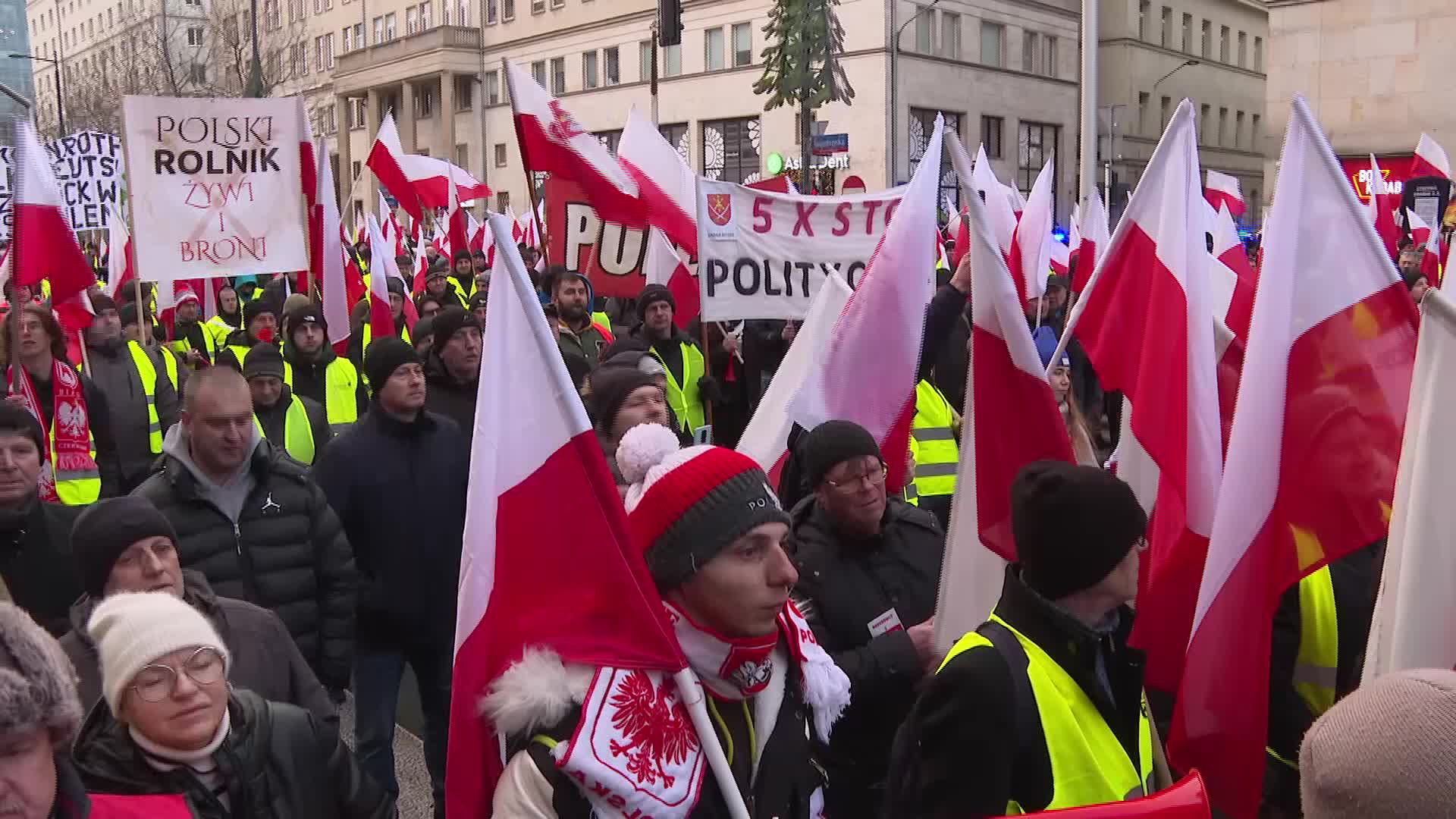 Farmers protest in Poland