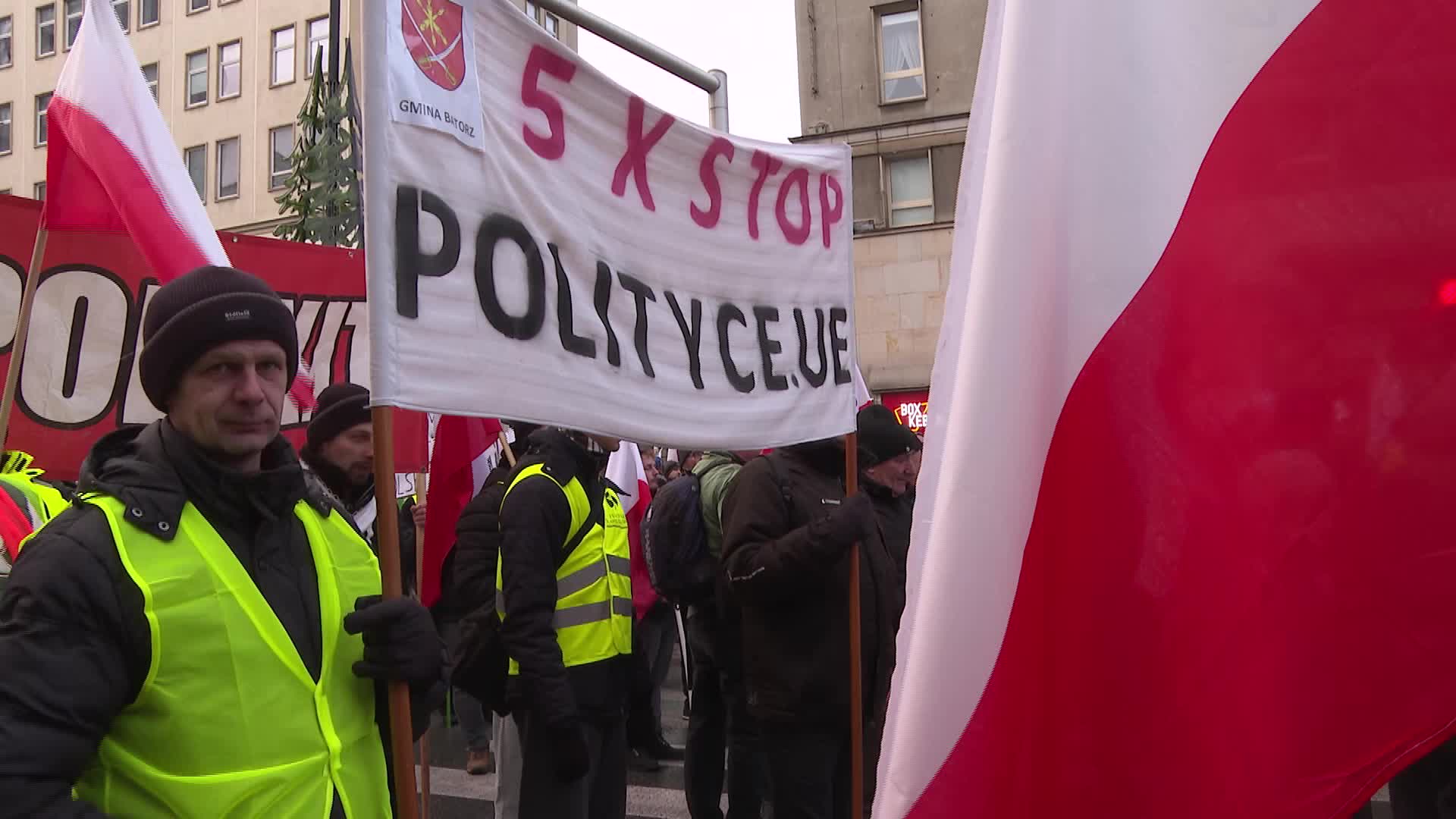 Farmers protest in Poland