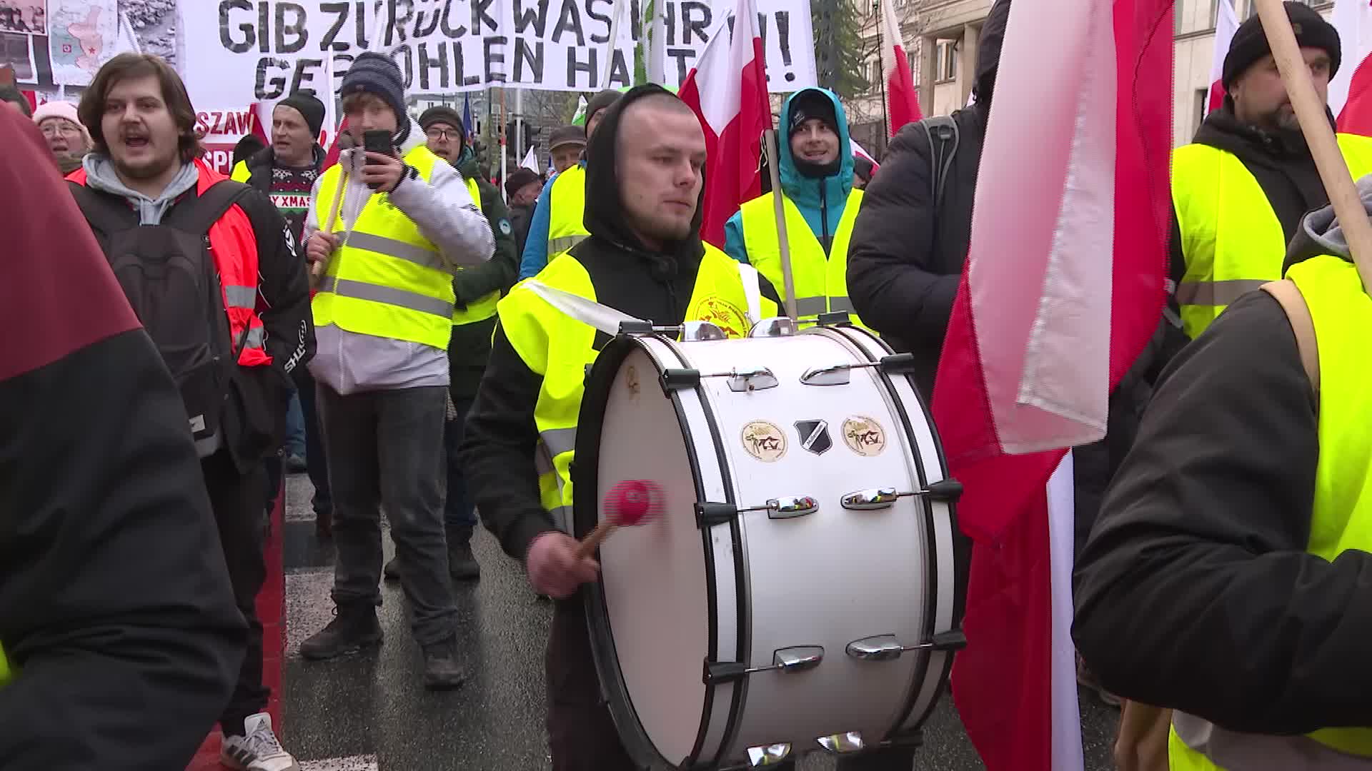 Farmers protest in Poland