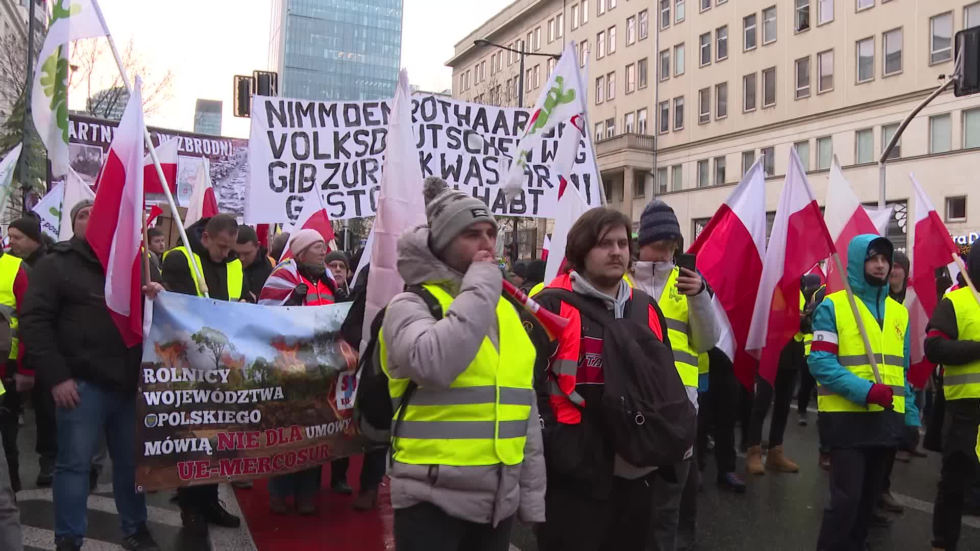 Farmers protest in Poland