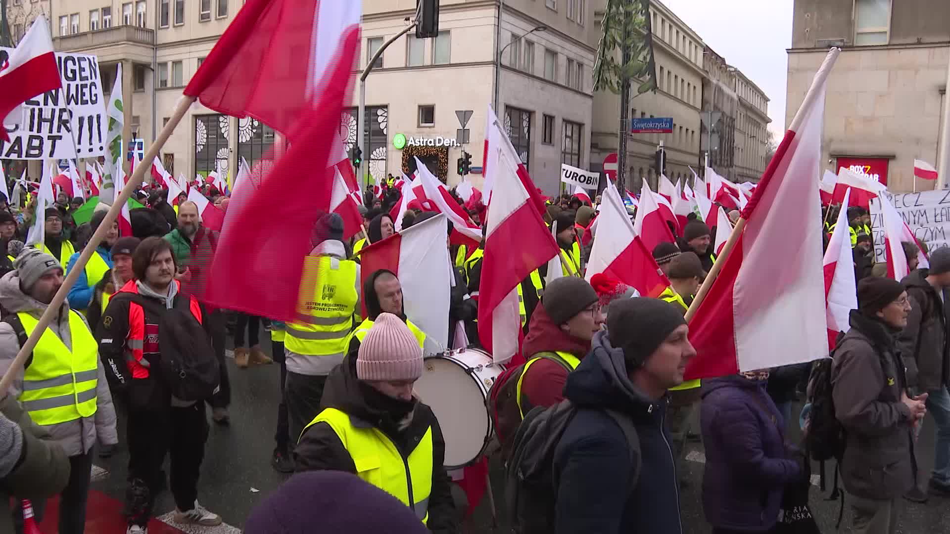 Farmers protest in Poland