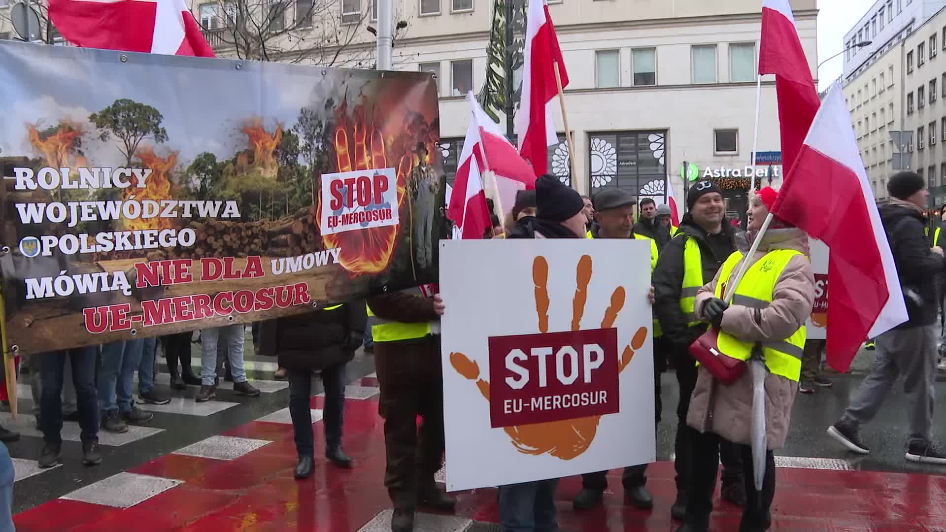 Farmers protest in Poland