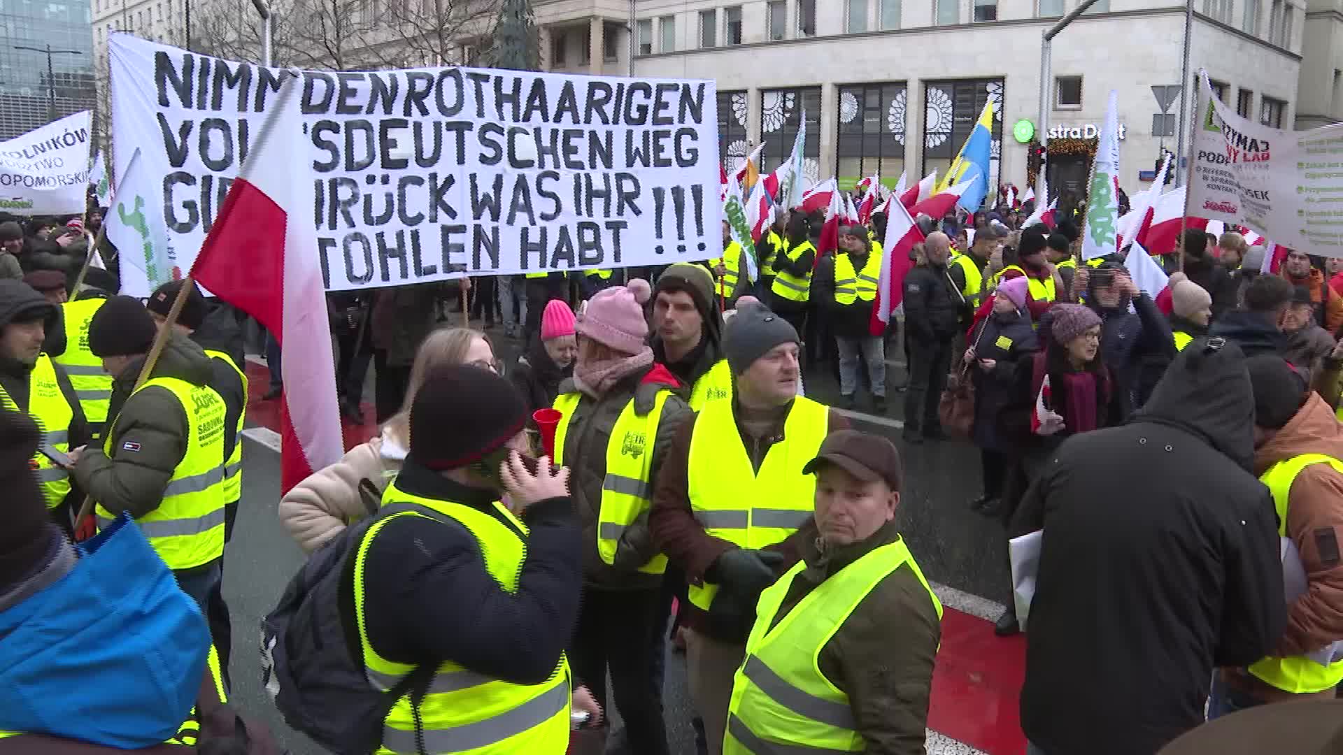 Farmers protest in Poland