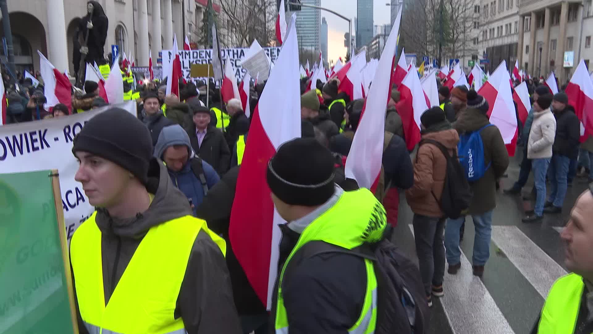 Farmers protest in Poland