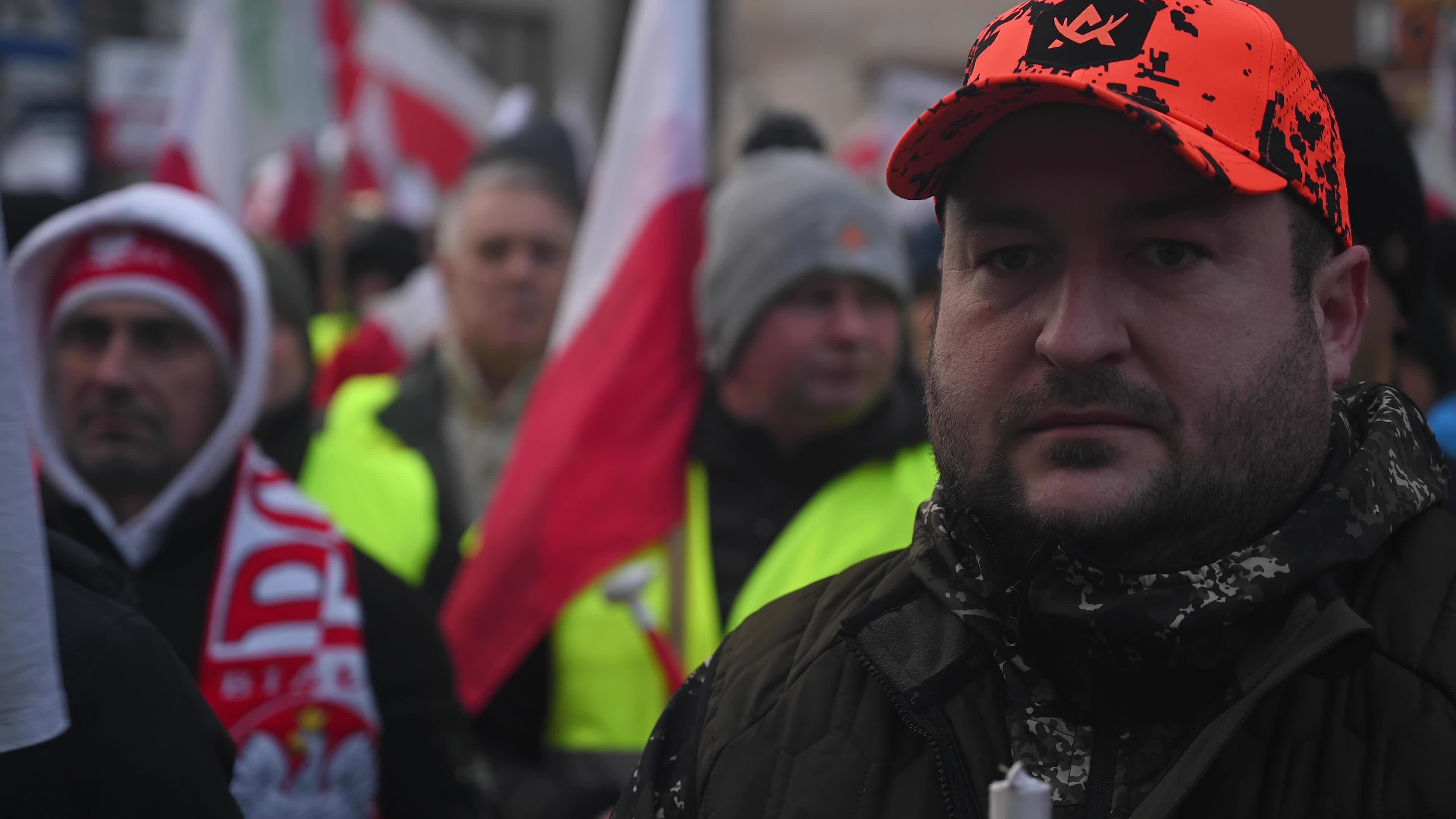 Farmers Demonstrate Against EU's Policies in Warsaw.