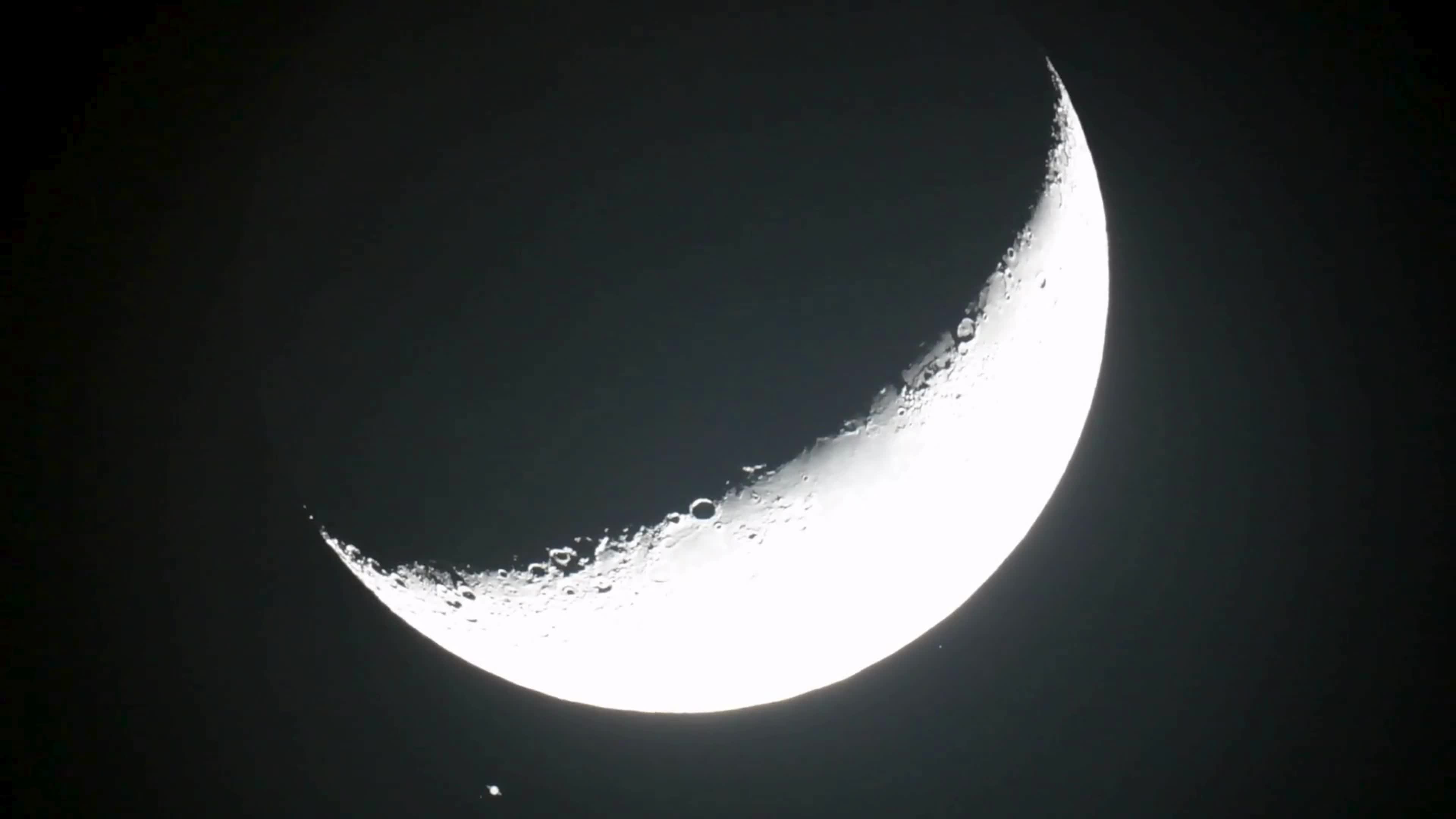 Saturn Lunar Occultation Through A Telescope