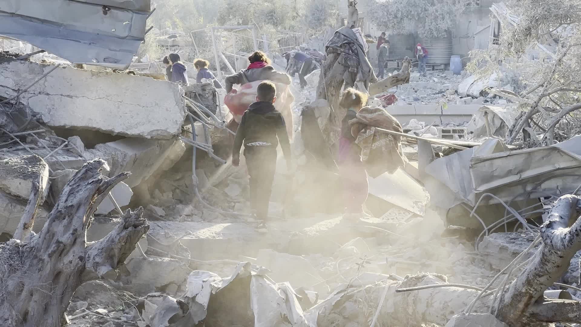 Israeli Airstrike At Al Maghazi refugee camp In Gaza