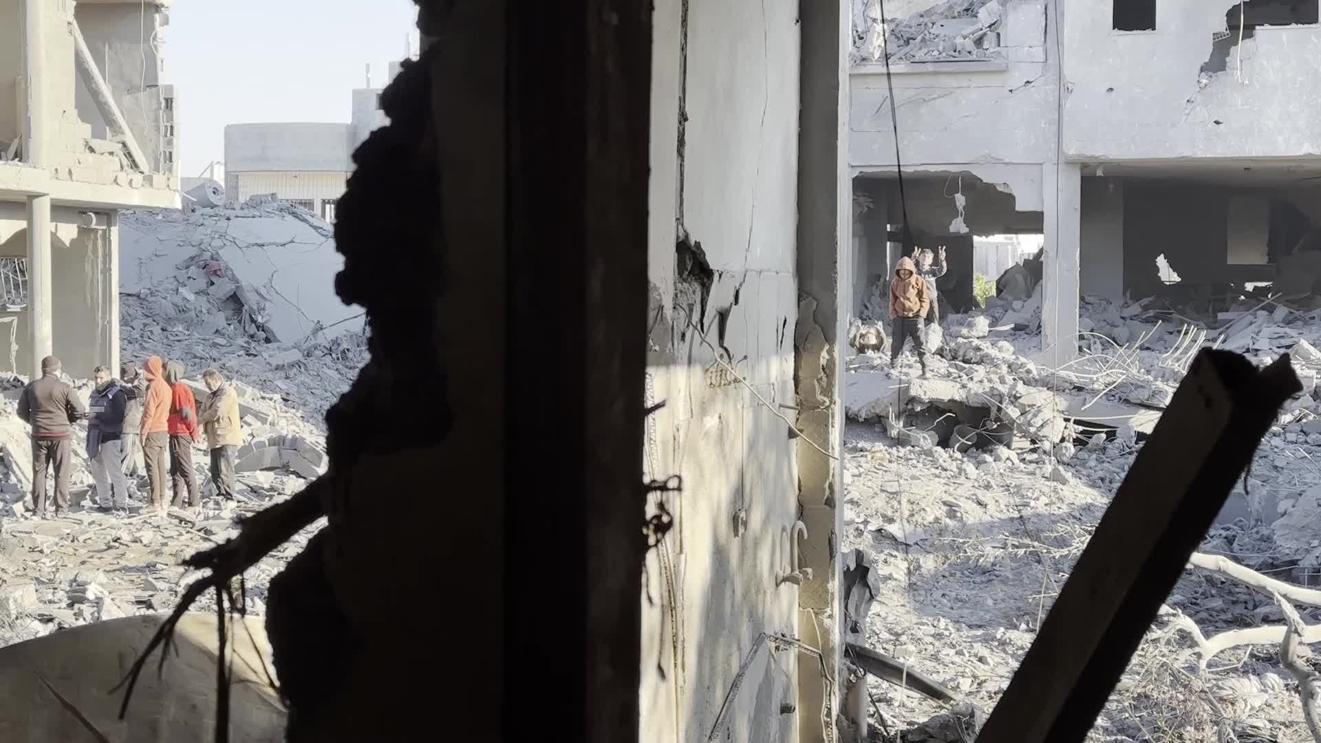 Israeli Airstrike At Al Maghazi refugee camp In Gaza