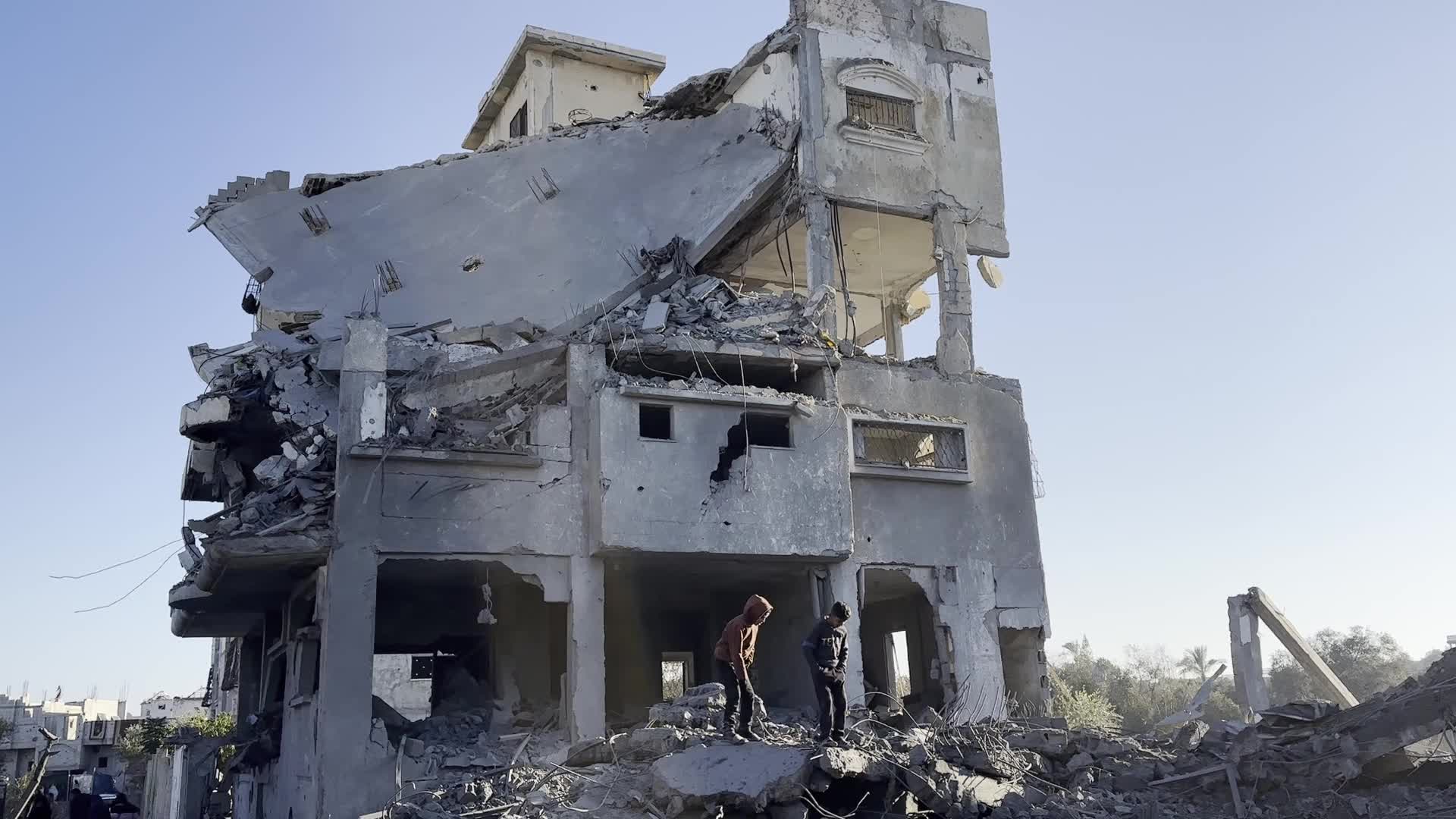 Israeli Airstrike At Al Maghazi refugee camp In Gaza