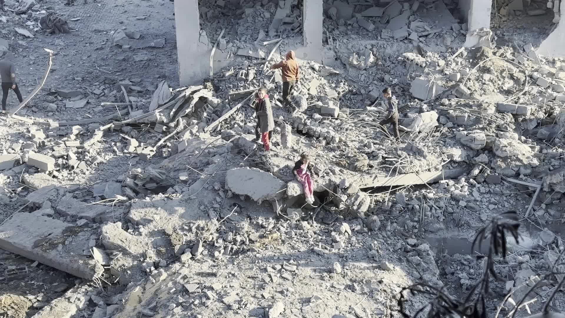 Israeli Airstrike At Al Maghazi refugee camp In Gaza