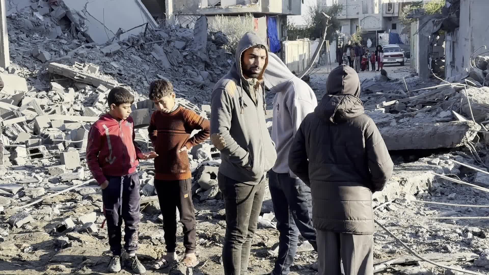 Israeli Airstrike At Al Maghazi refugee camp In Gaza