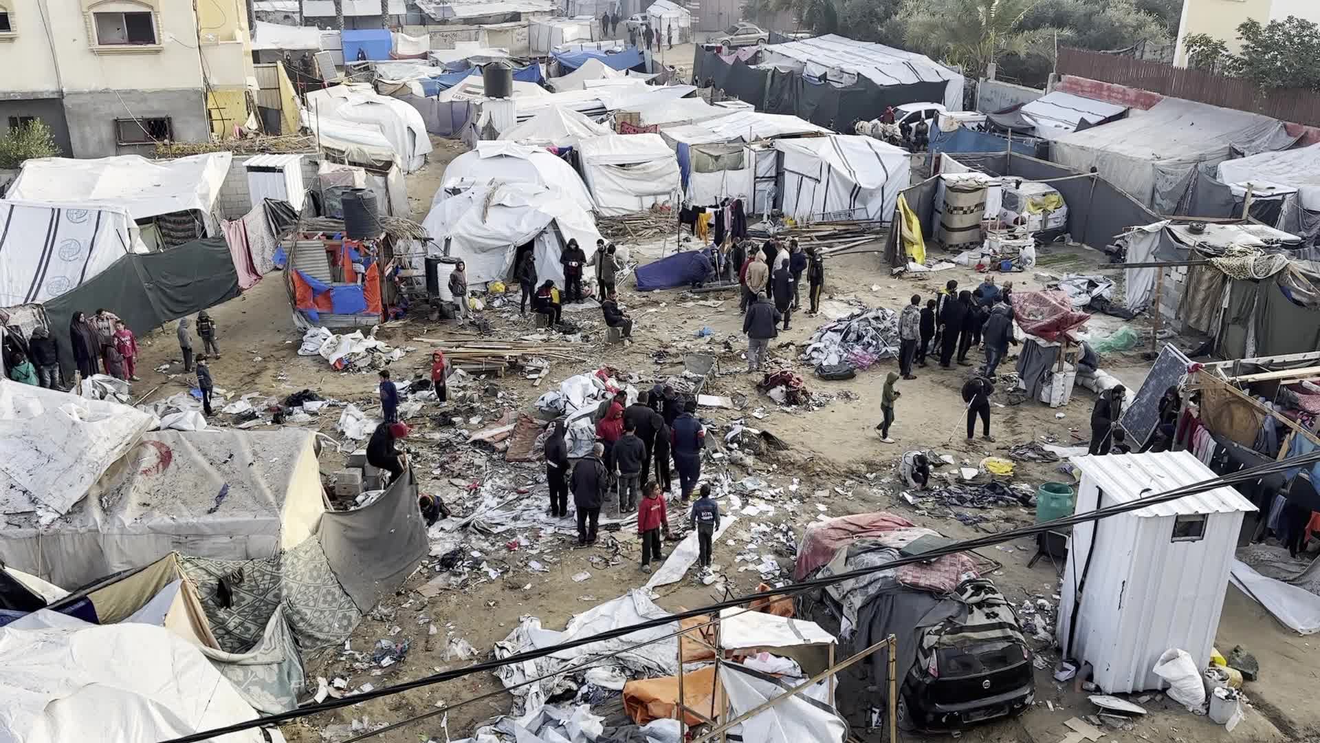 Aftermath of Israeli Airstrike in Gaza, Palestine