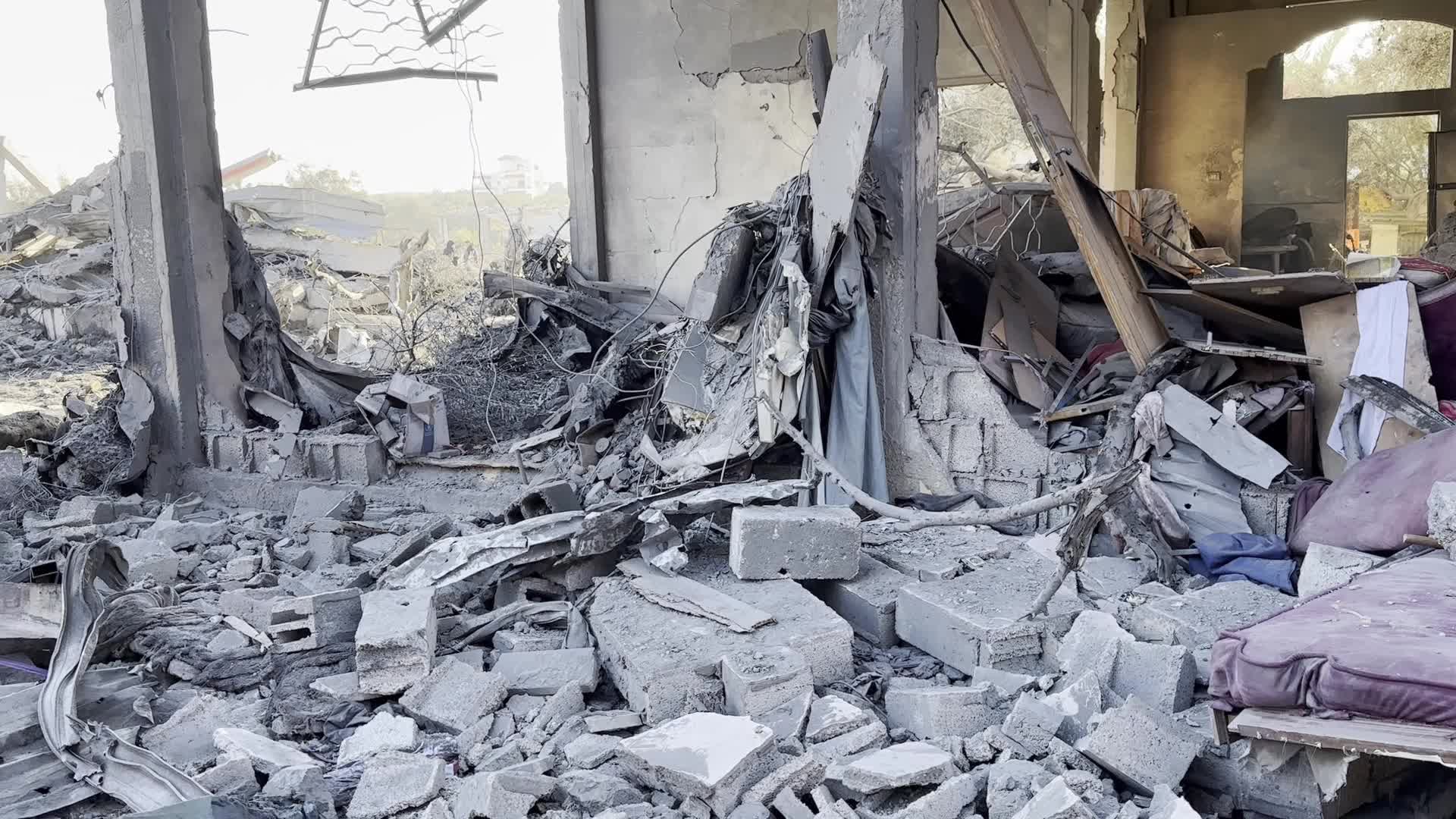 Israeli Airstrike At Al Maghazi refugee camp In Gaza