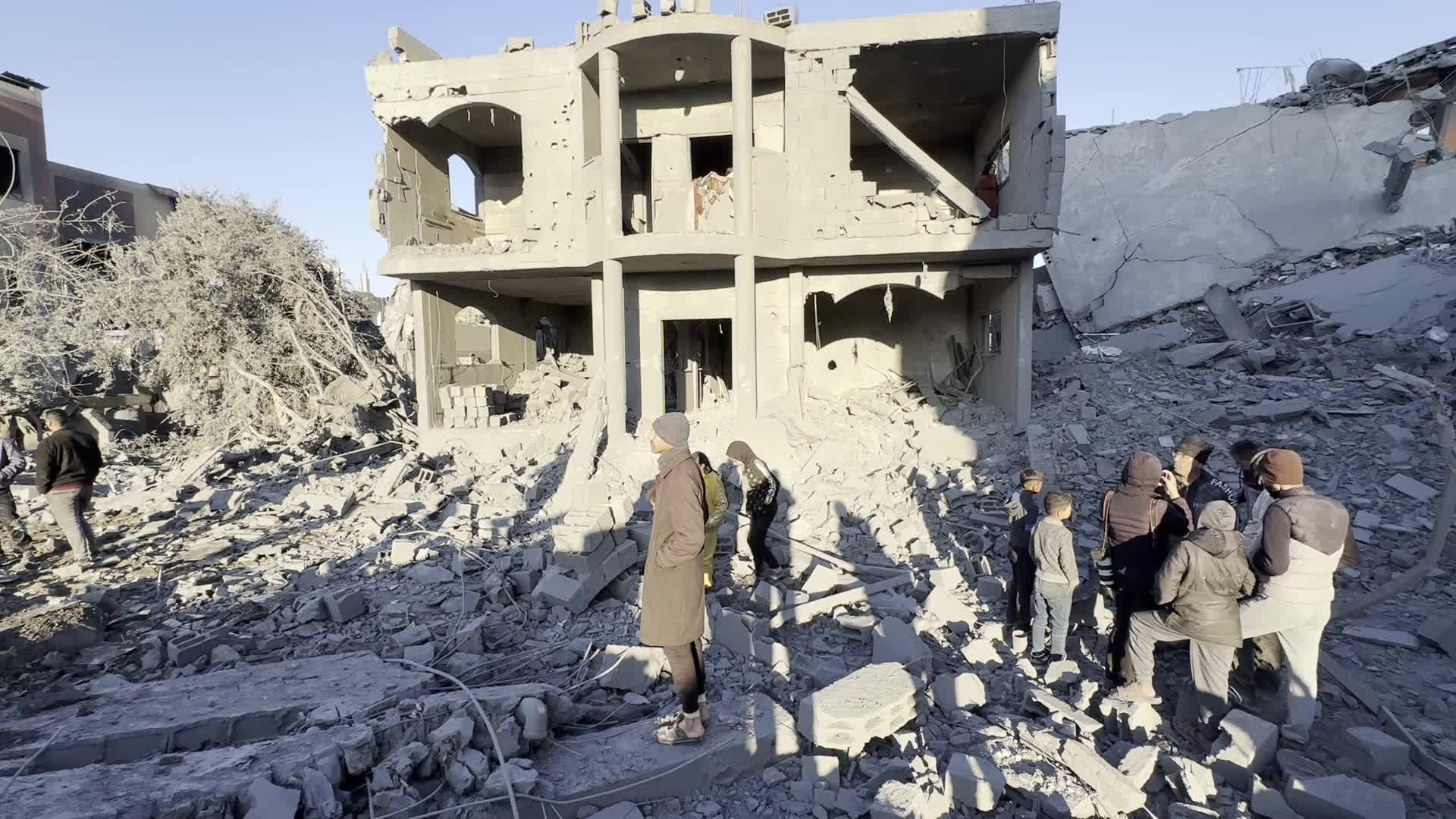 Israeli Airstrike At Al Maghazi refugee camp In Gaza