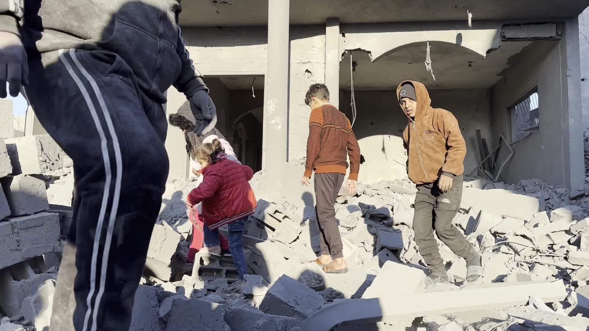 Israeli Airstrike At Al Maghazi refugee camp In Gaza
