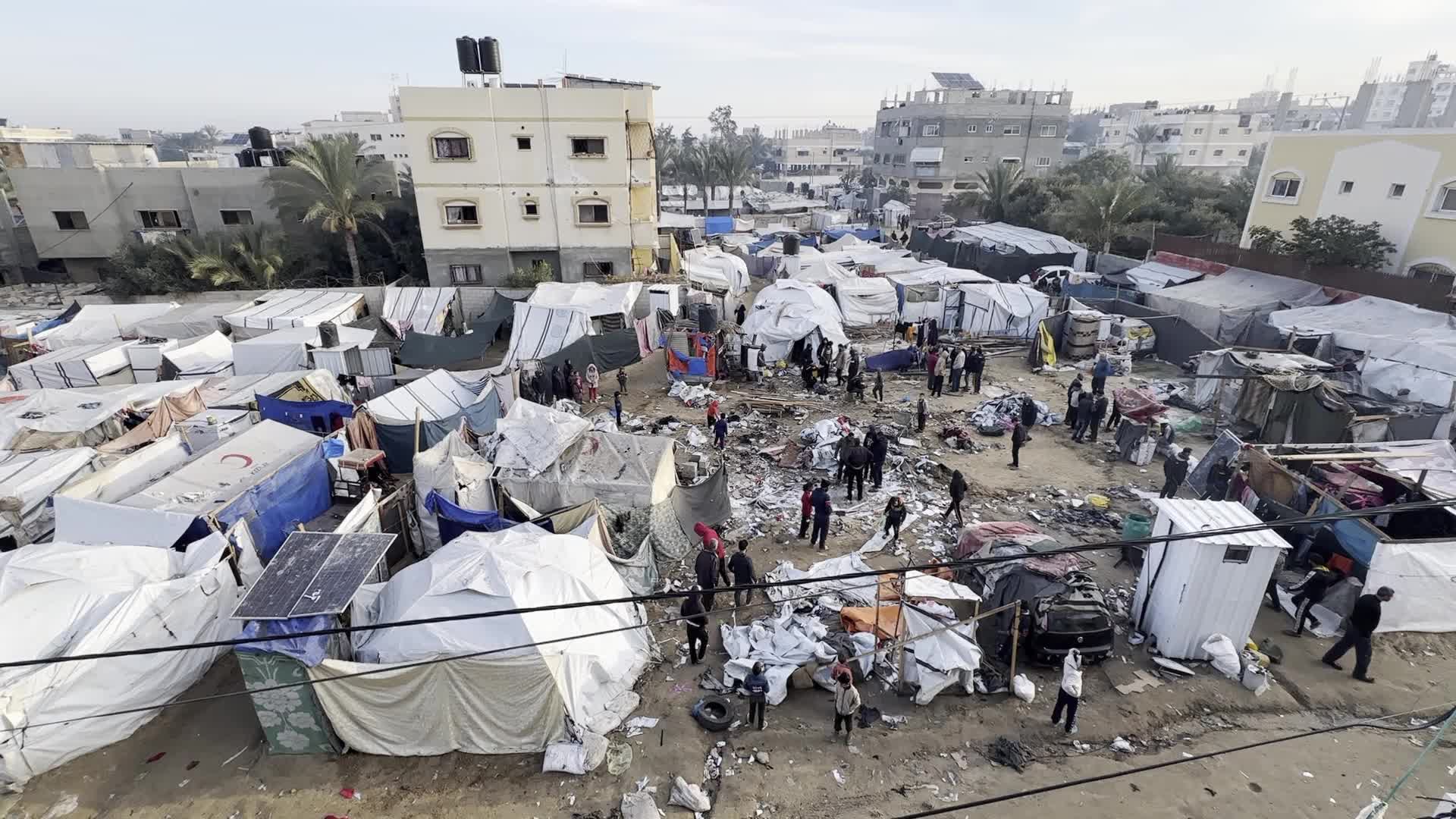 Aftermath of Israeli Airstrike in Gaza, Palestine
