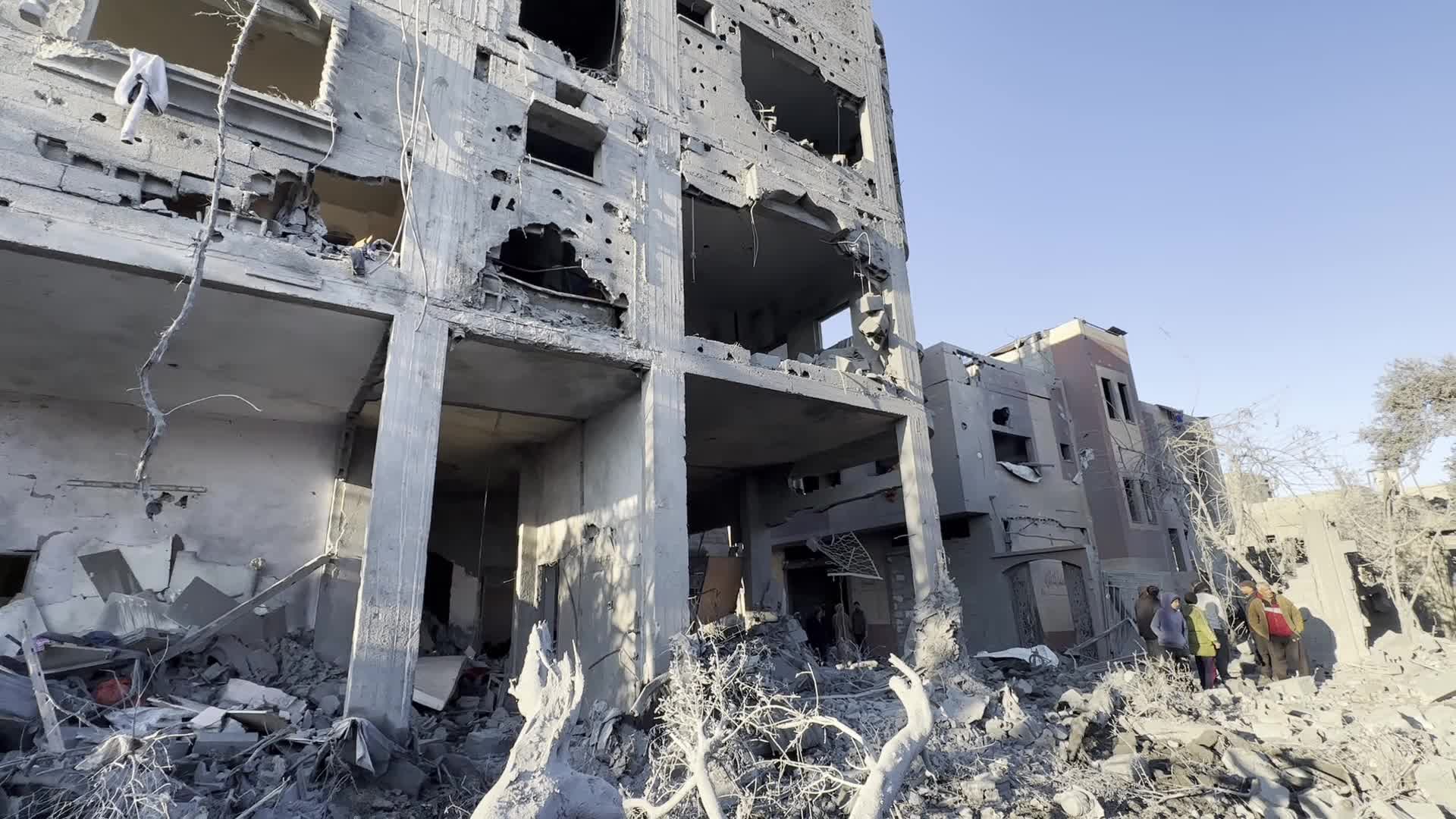 Israeli Airstrike At Al Maghazi refugee camp In Gaza