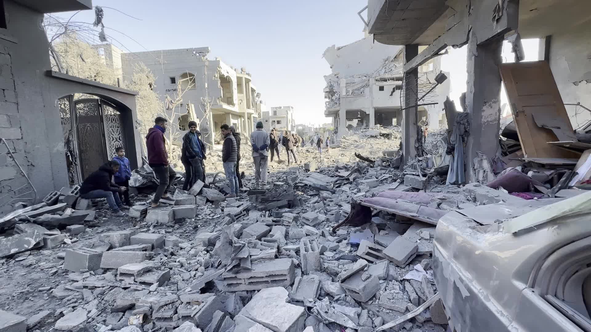 Israeli Airstrike At Al Maghazi refugee camp In Gaza