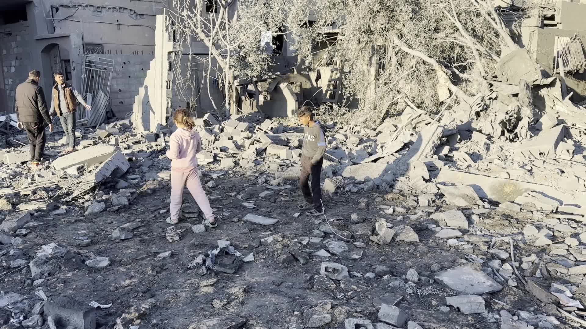 Israeli Airstrike At Al Maghazi refugee camp In Gaza